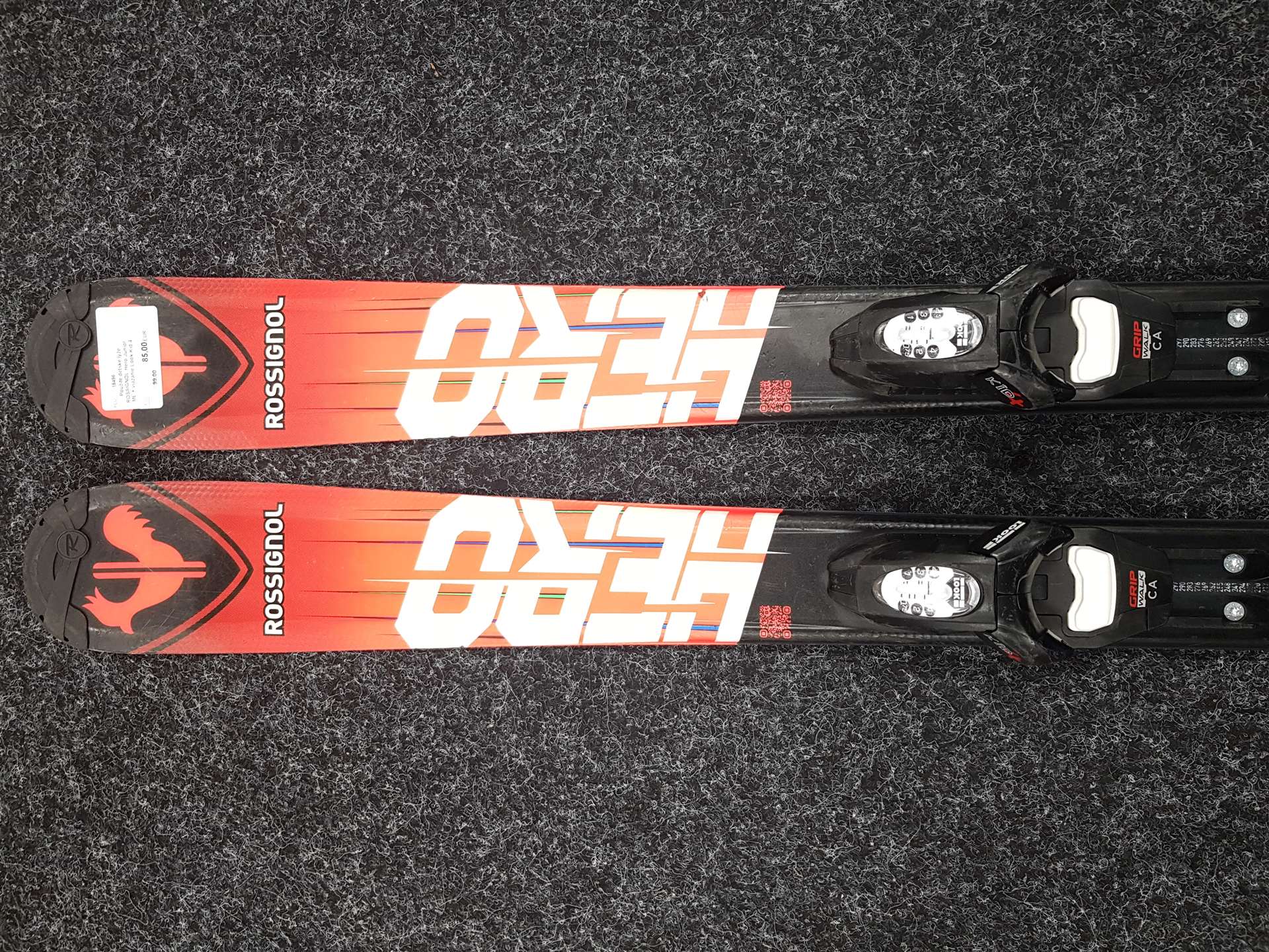 Použité detské lyže ROSSIGNOL Hero Junior ME + viazanie Look Kid 4