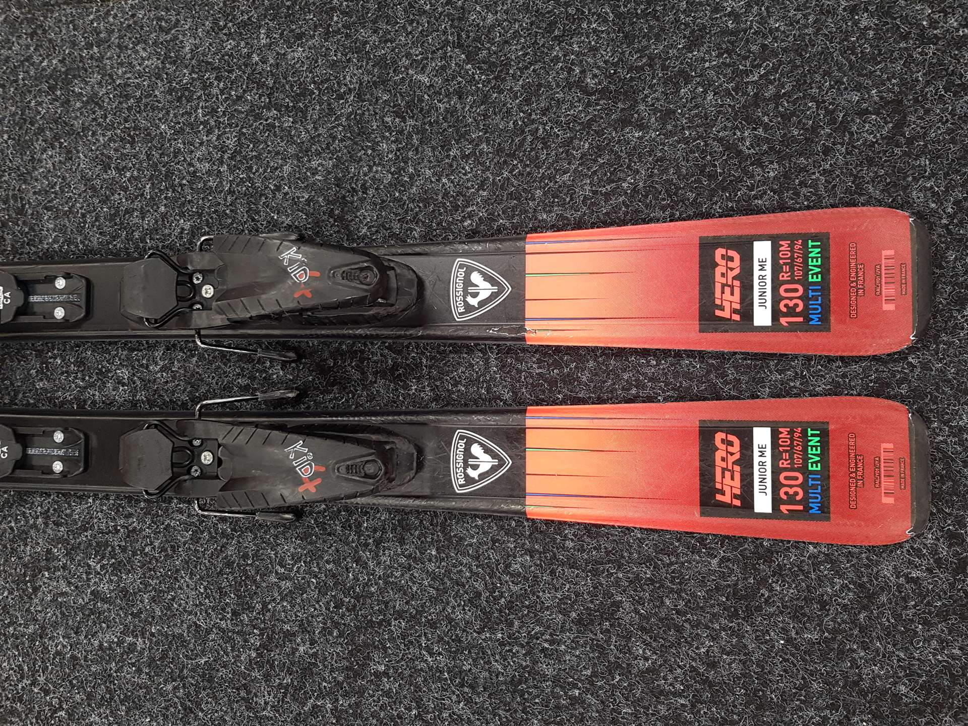 Použité detské lyže ROSSIGNOL Hero Junior ME + viazanie Look Kid 4