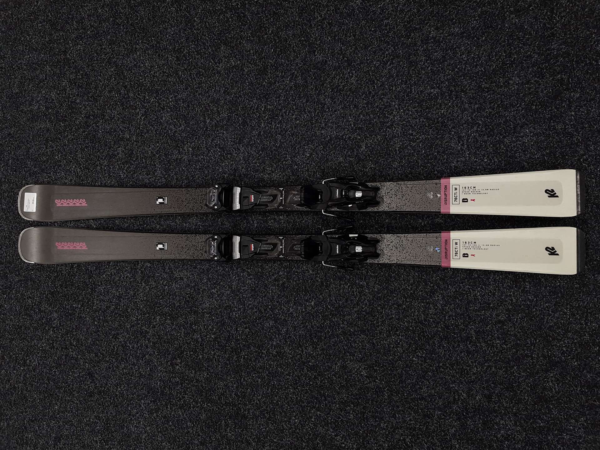 Použité lyže K2 Disruption 76CTi W  + viazanie Marker 10
