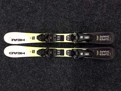 Použité detské lyže HEAD Supershape Team + viazanie Tyrolia JRS 4.5 CA