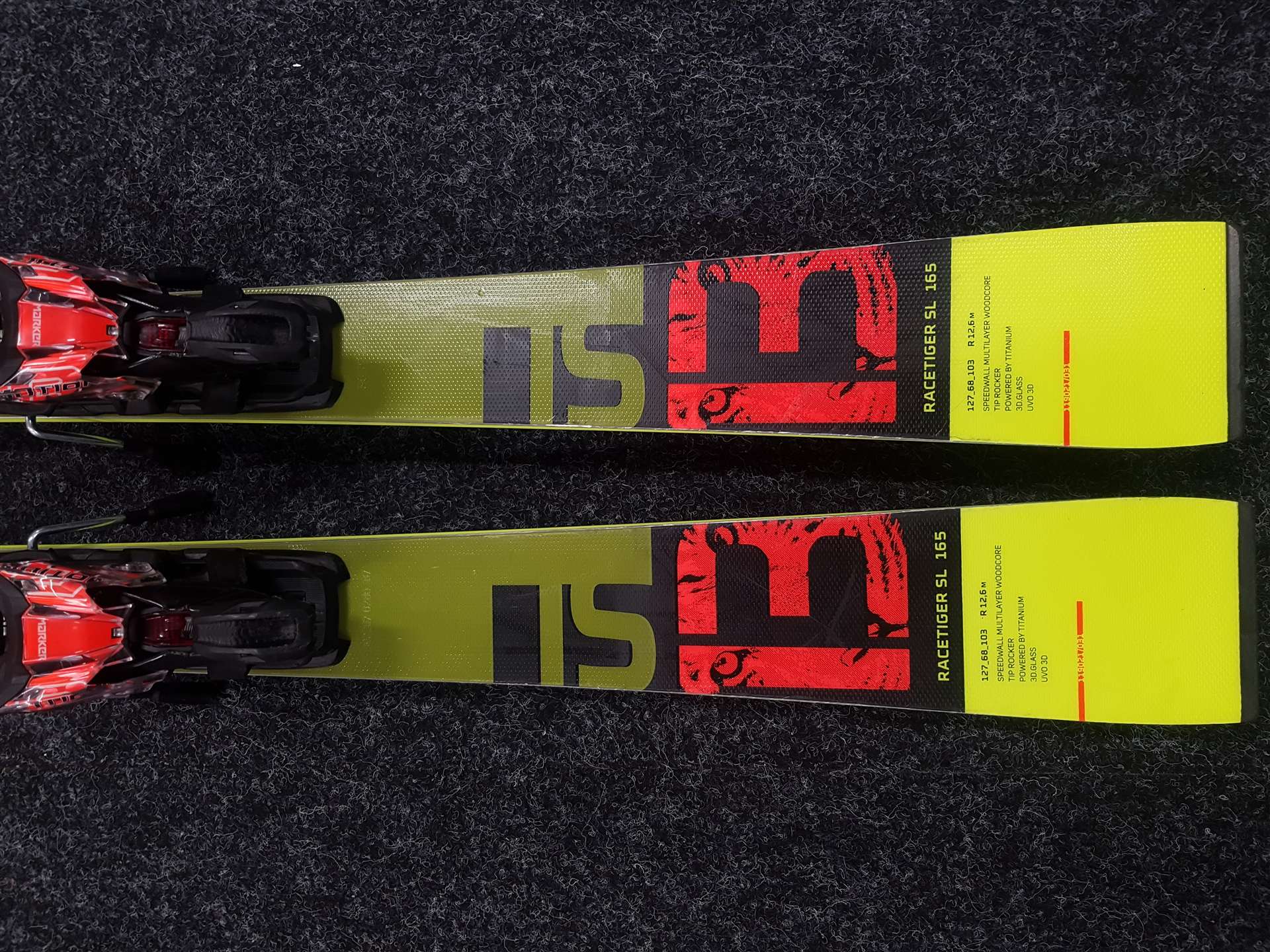 Použité lyže VOLKL Racetiger SL 13 + viazanie Marker Motion 12