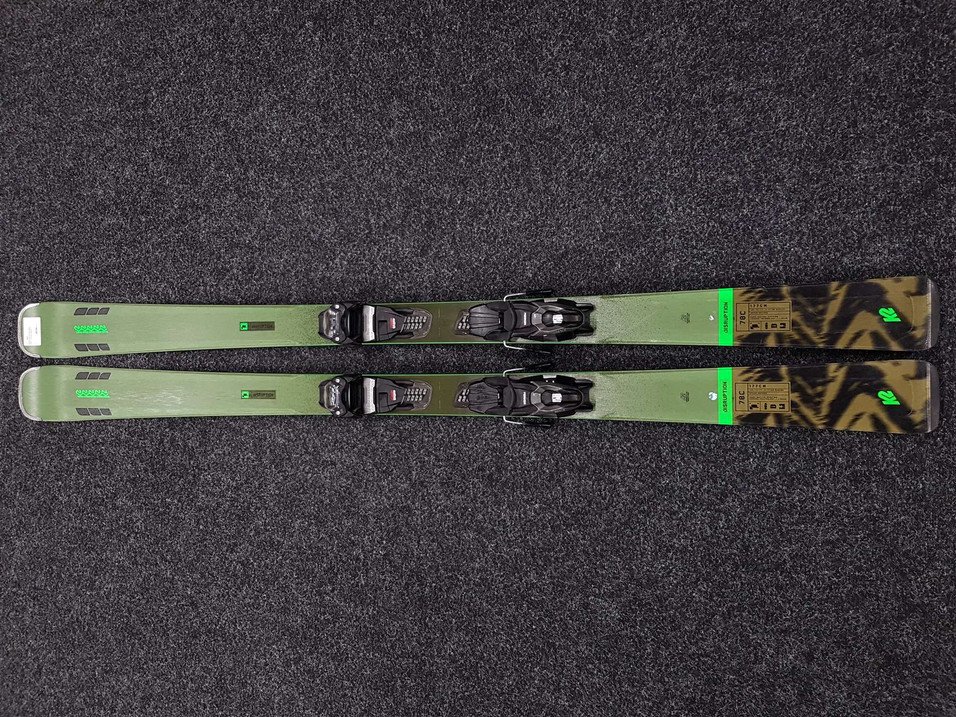 Použité lyže K2 Disruption 78 C + viazanie Marker 11