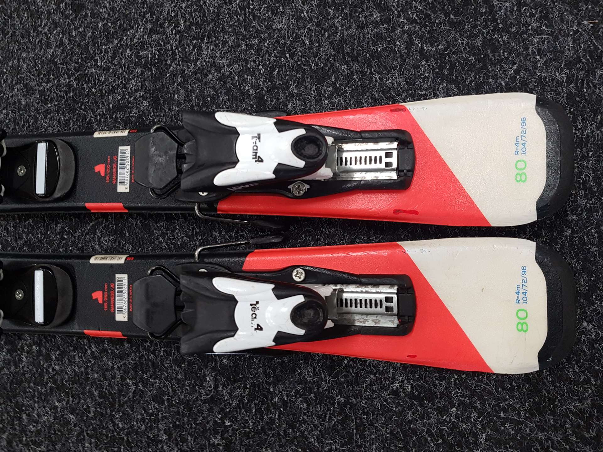 Použité detské lyže ROSSIGNOL Hero Kids Multi Event + viazanie Look Team 4