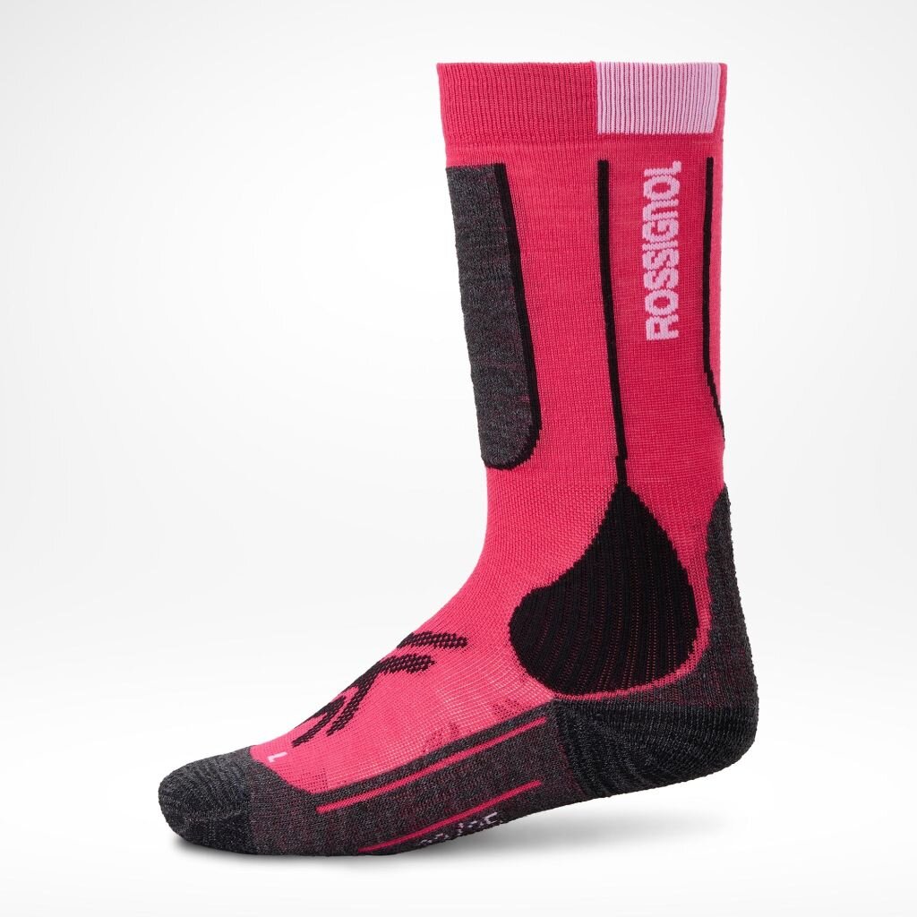 Lyžiarske ponožky Rossignol JR ESSENTIAL SKI SOCKS-ELECTRIC FUCHSIA