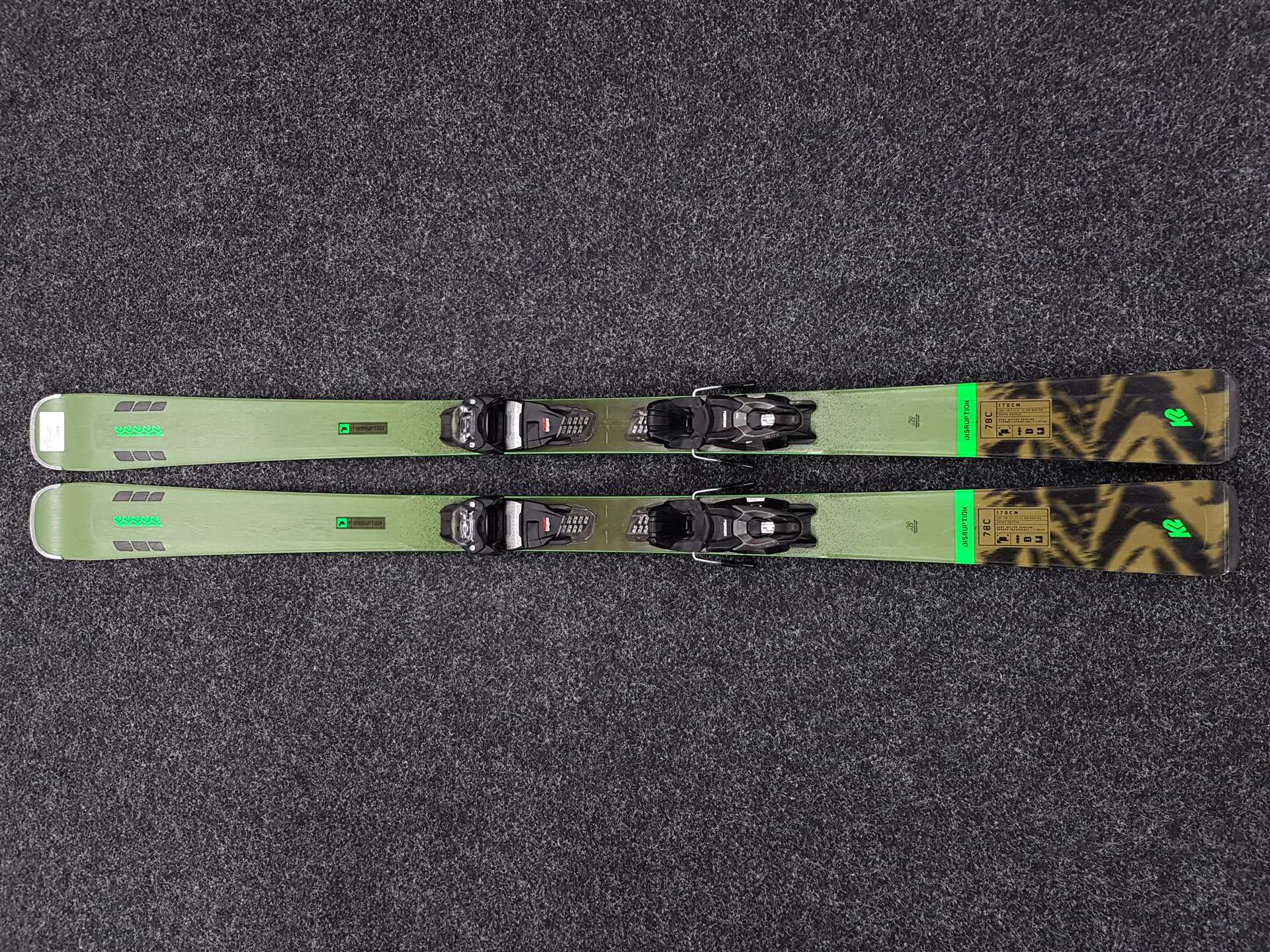 Použité lyže K2 Disruption 78 C + viazanie Marker 11