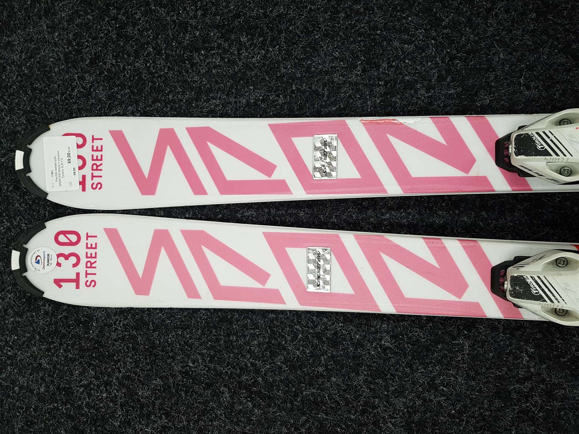 Použité detské lyže SPORTEN Street + viazanie Tyrolia SLR 7.5