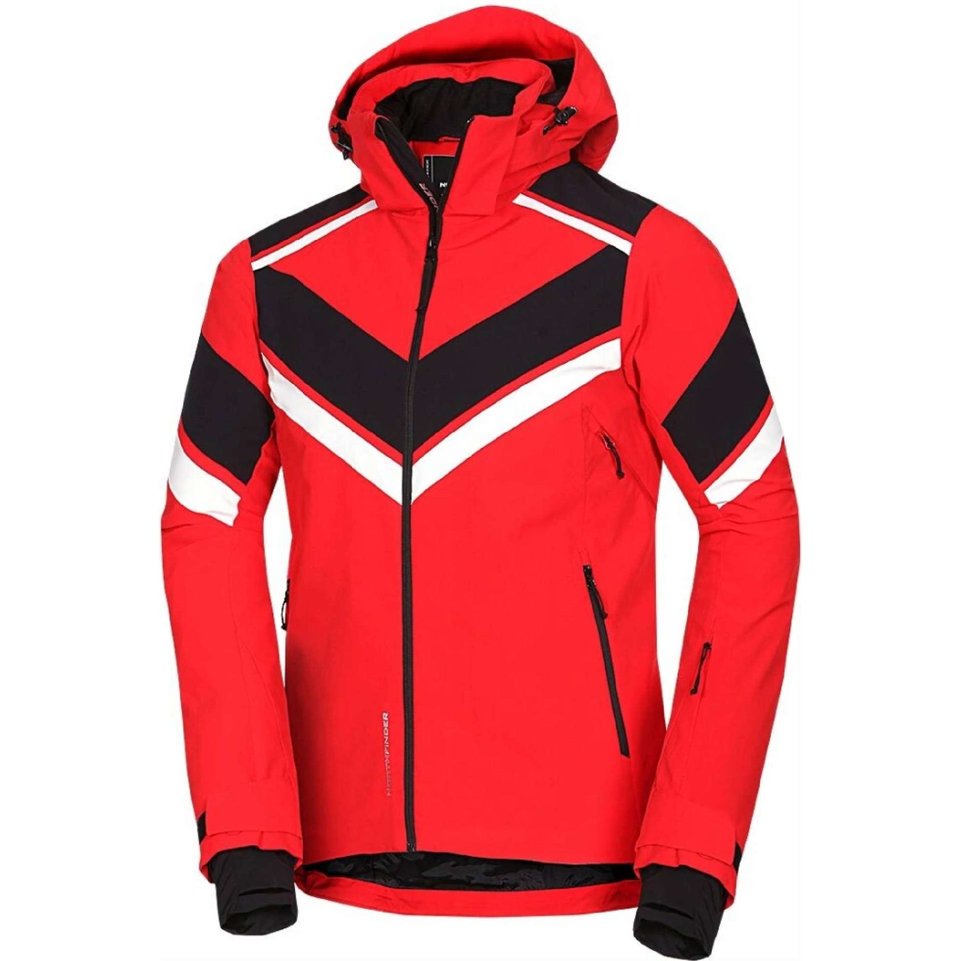 Pánska lyžiarska trendy bunda Northfinder HARDY red/black