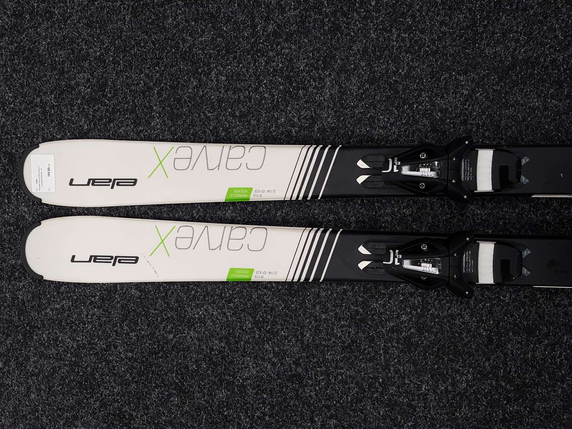 Použité lyže ELAN Carve X + viazanie Elan EL 10
