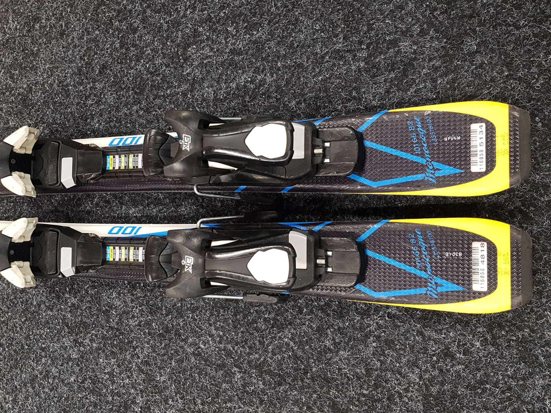 Použité detské lyže SALOMON X Race JR + viazanie Ezytrak ETK 5