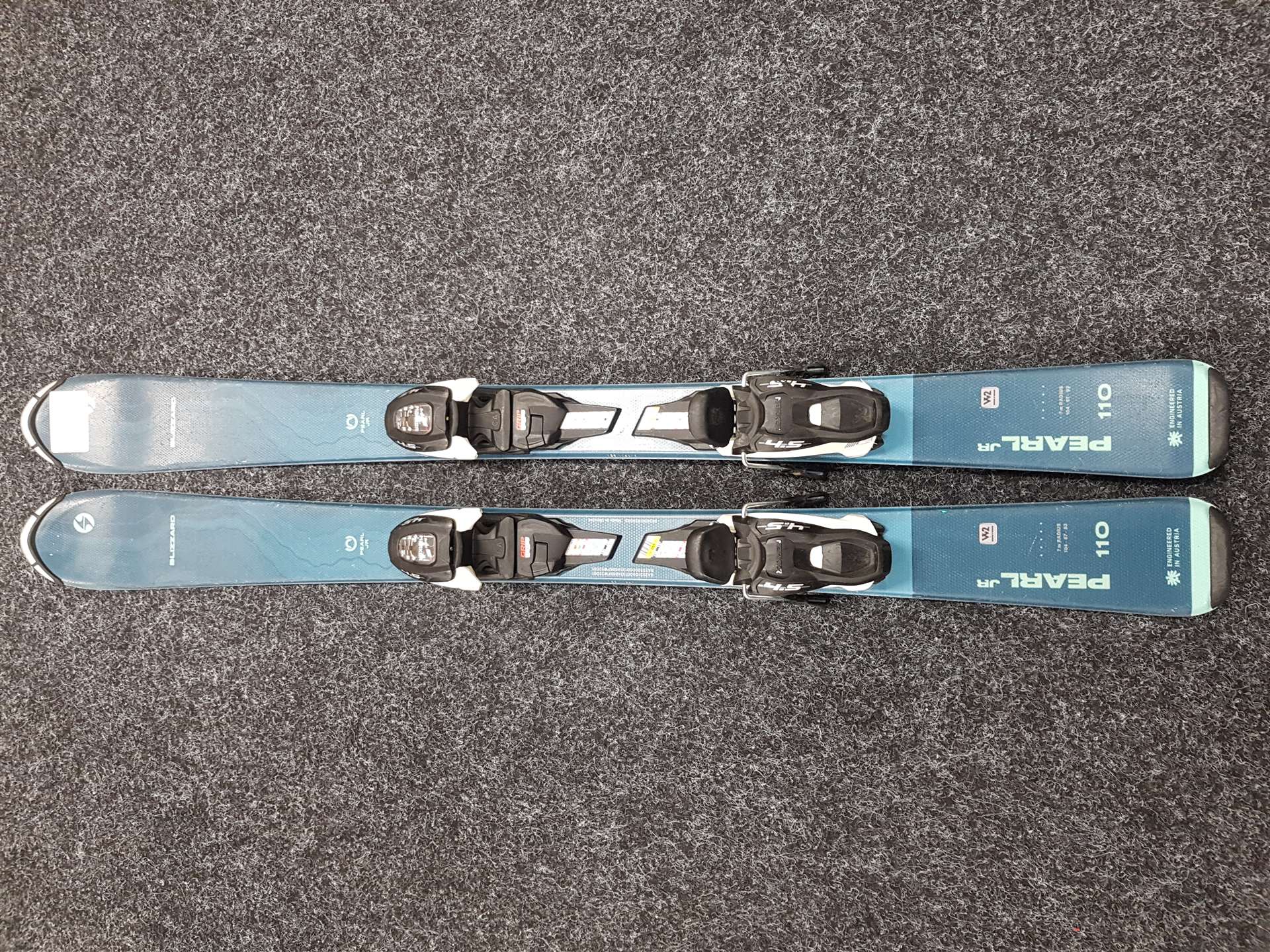 Použité detské lyže BLIZZARD Pearl JR + viazanie Marker 4,5