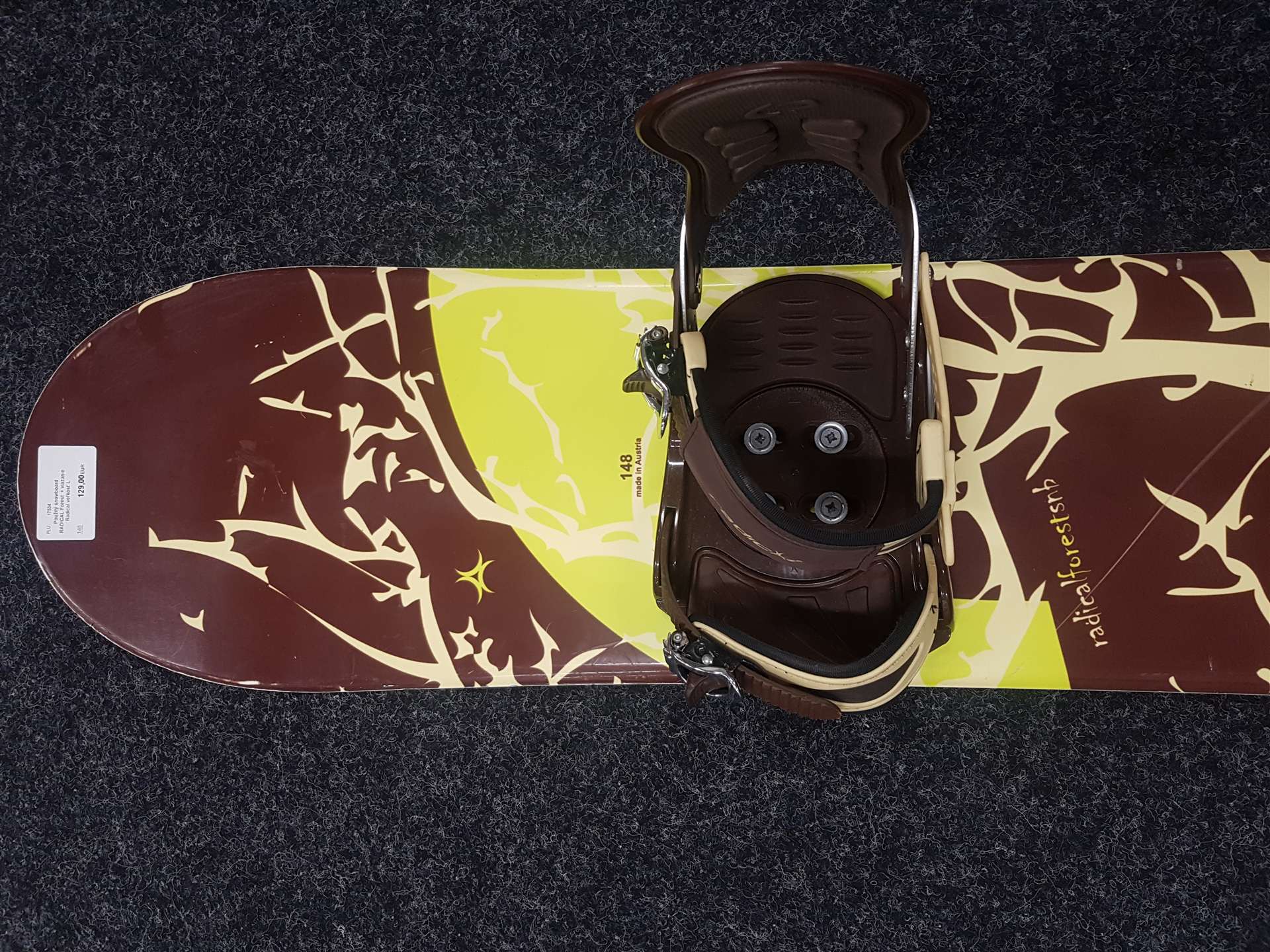 Použitý snowboard RADICAL Forest  + viazanie Radical veľkosť L