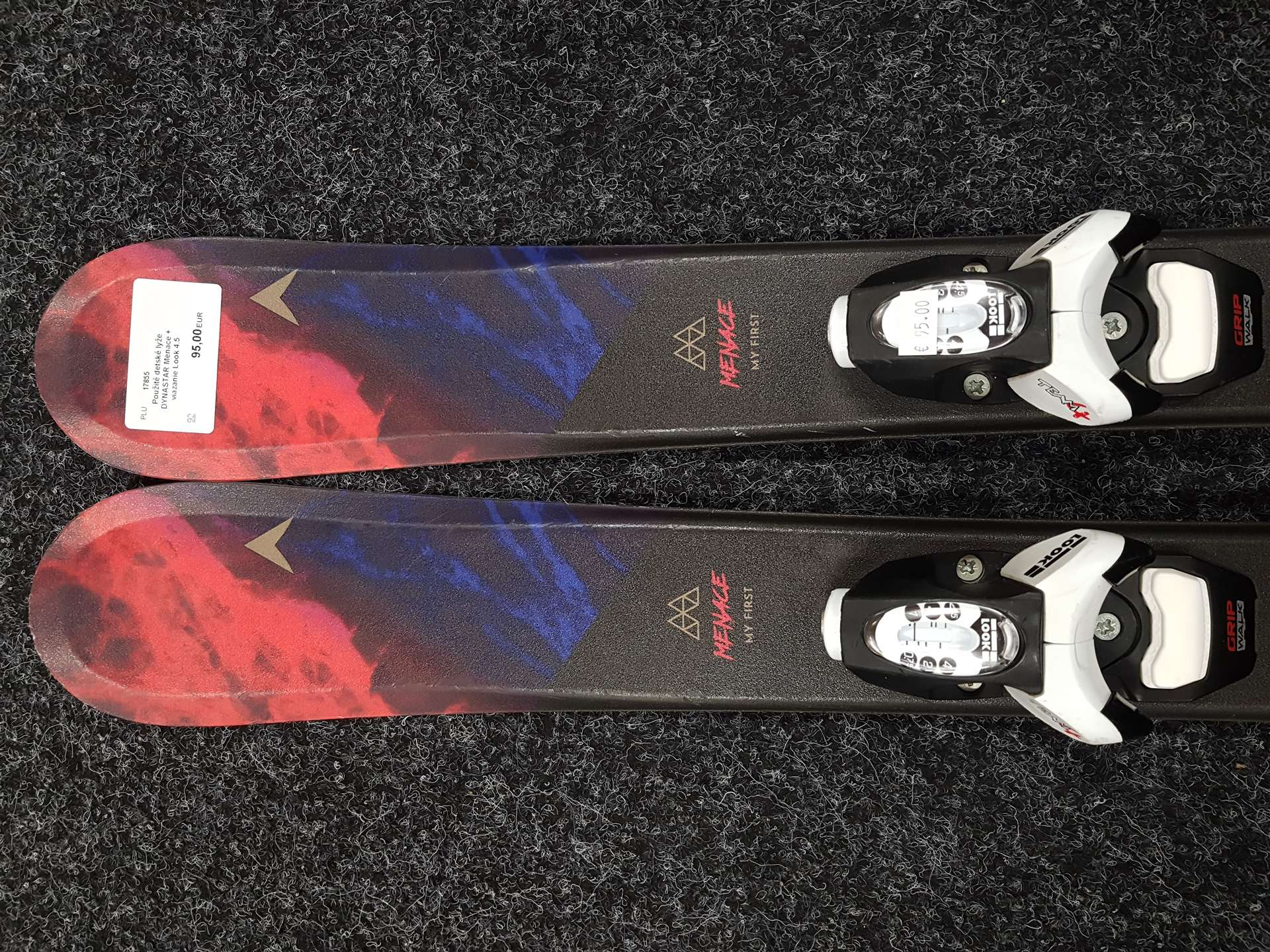 Použité detské lyže DYNASTAR Menace + viazanie Look 4.5