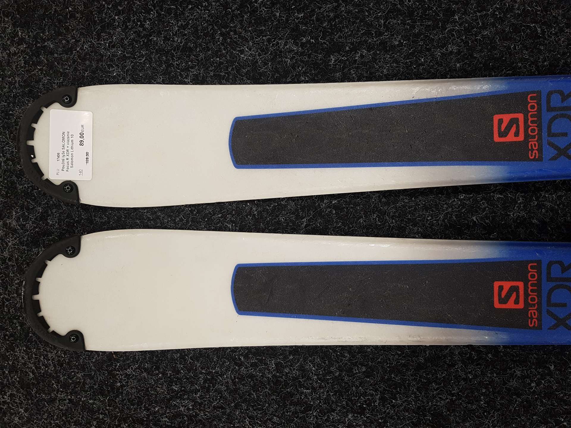 Použité lyže SALOMON Focus R XDR + viazanie Salomon Lithium 10