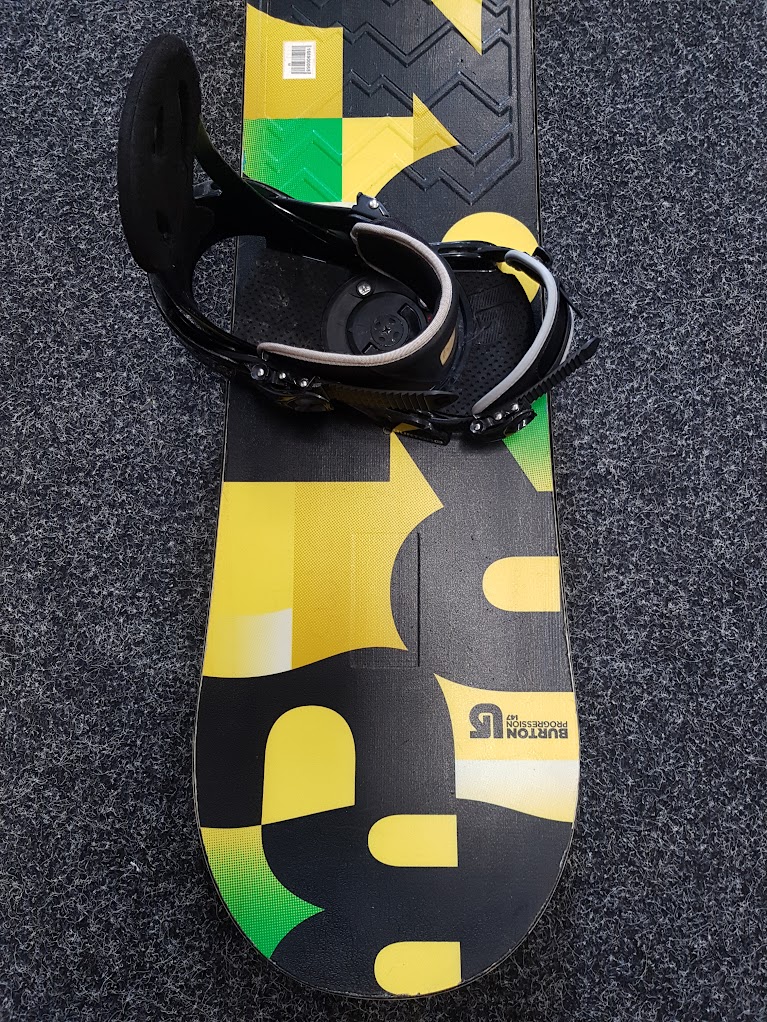 Bazárový snowboard BURTON Progression Yellow + viazanie Burton veľkosť M