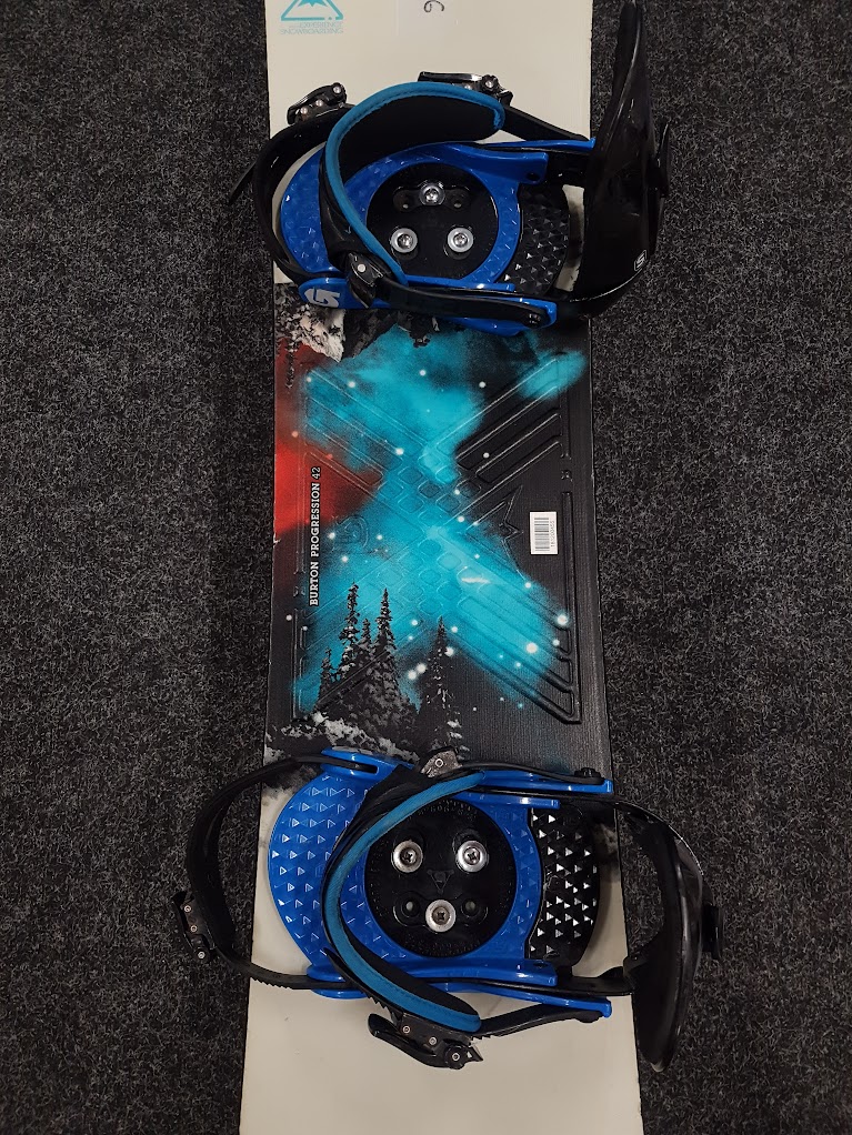 Bazárový snowboard BURTON Progression White + viazanie Burton veľkosť S