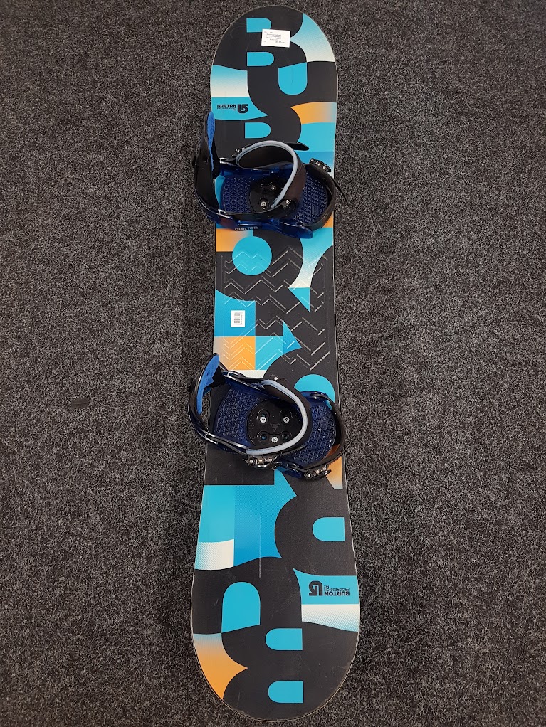 Bazárový snowboard BURTON Progression Black-blue + viazanie Burton S/M