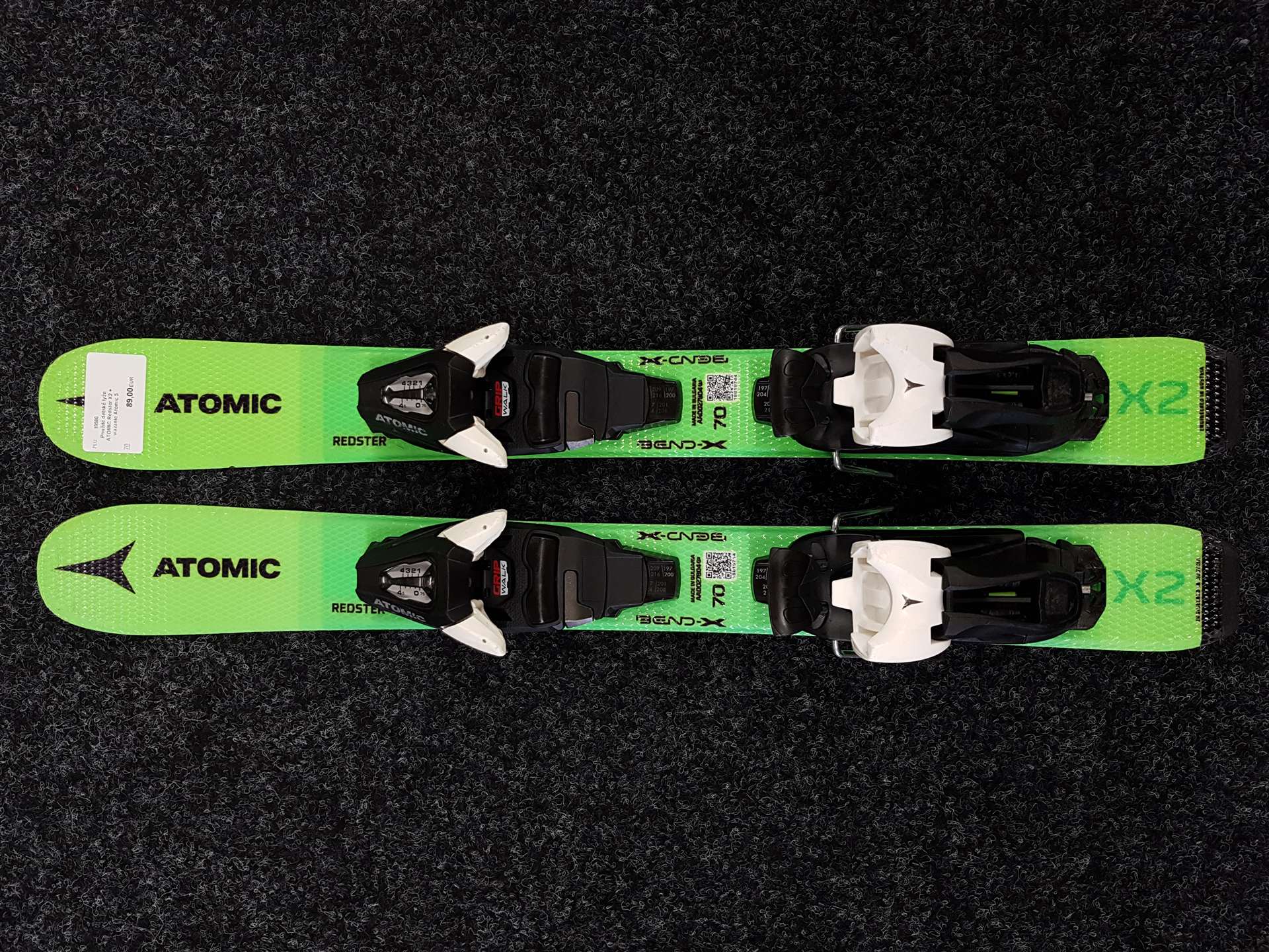 Použité detské lyže ATOMIC Redster X2 + viazanie Atomic 5