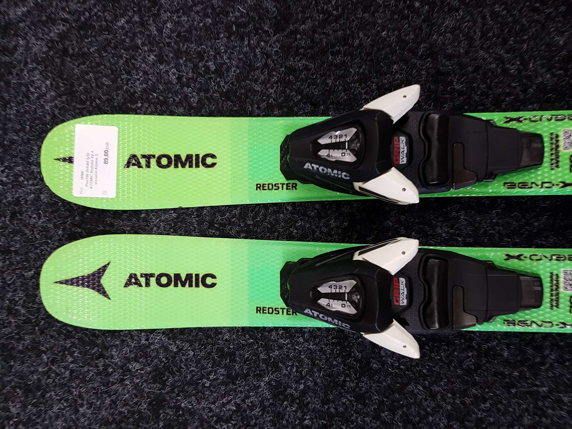 Použité detské lyže ATOMIC Redster X2 + viazanie Atomic 5