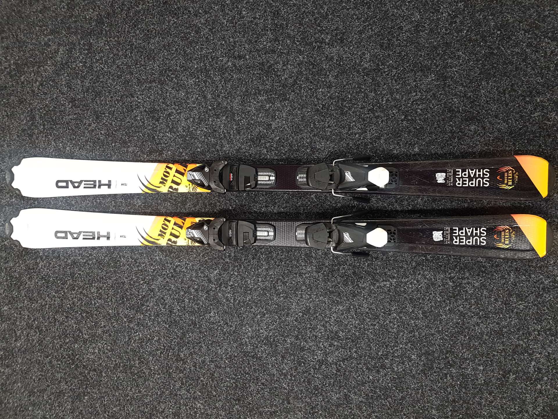 Použité detské lyže HEAD Super Shape + viazanie Tyrolia SLR 7,5