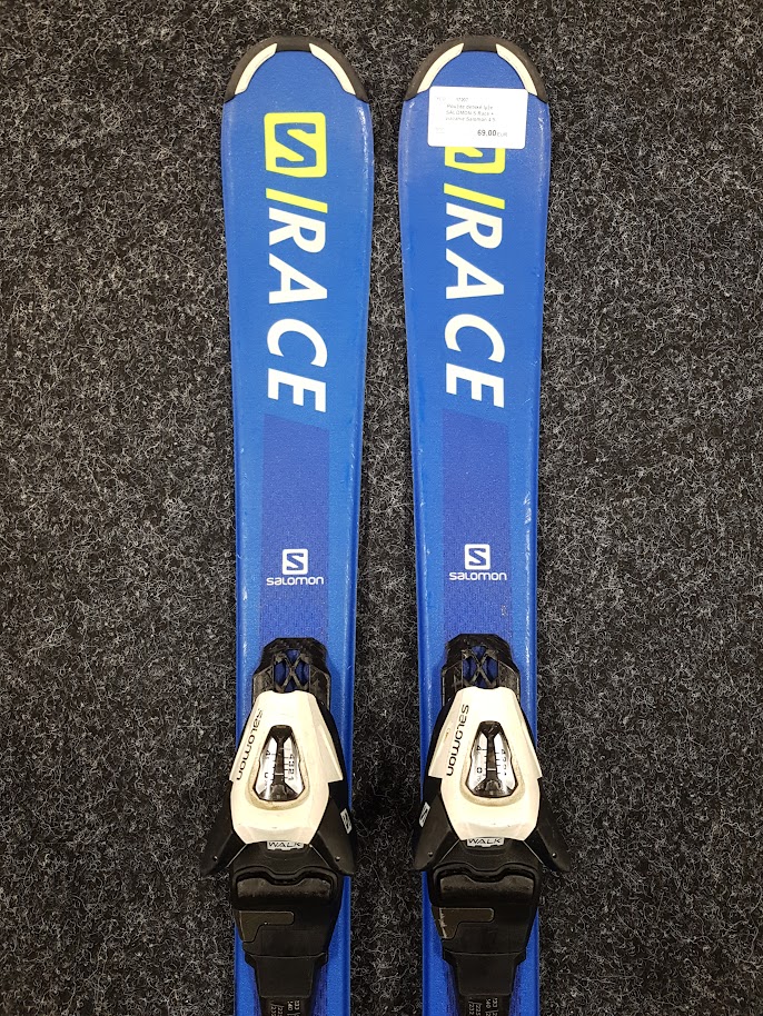 Použité detské lyže SALOMON S Race + viazanie Salomon 4,5