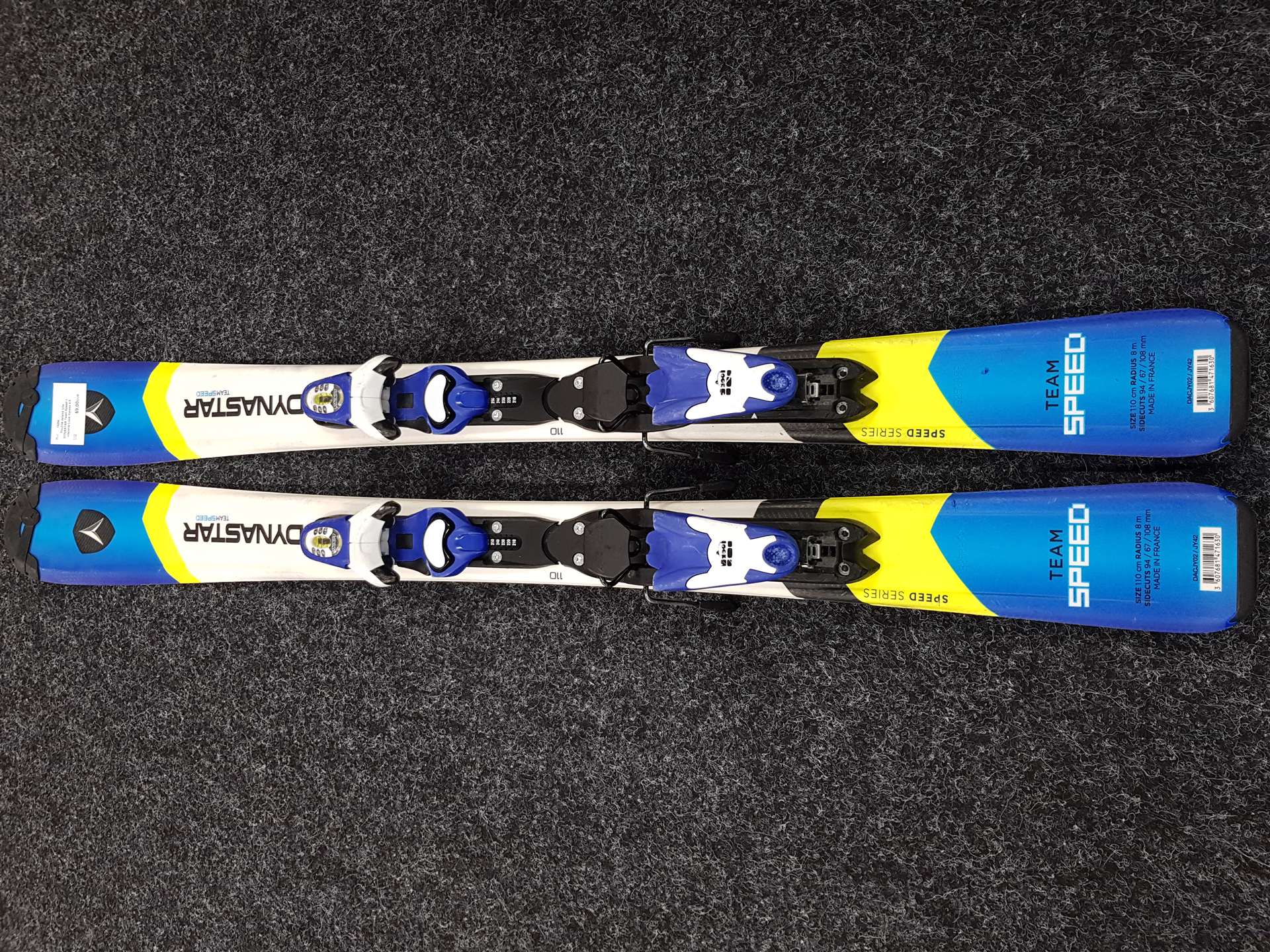Použité detské lyže DYNASTAR Team Speed + viazanie Look Xpress 4.5