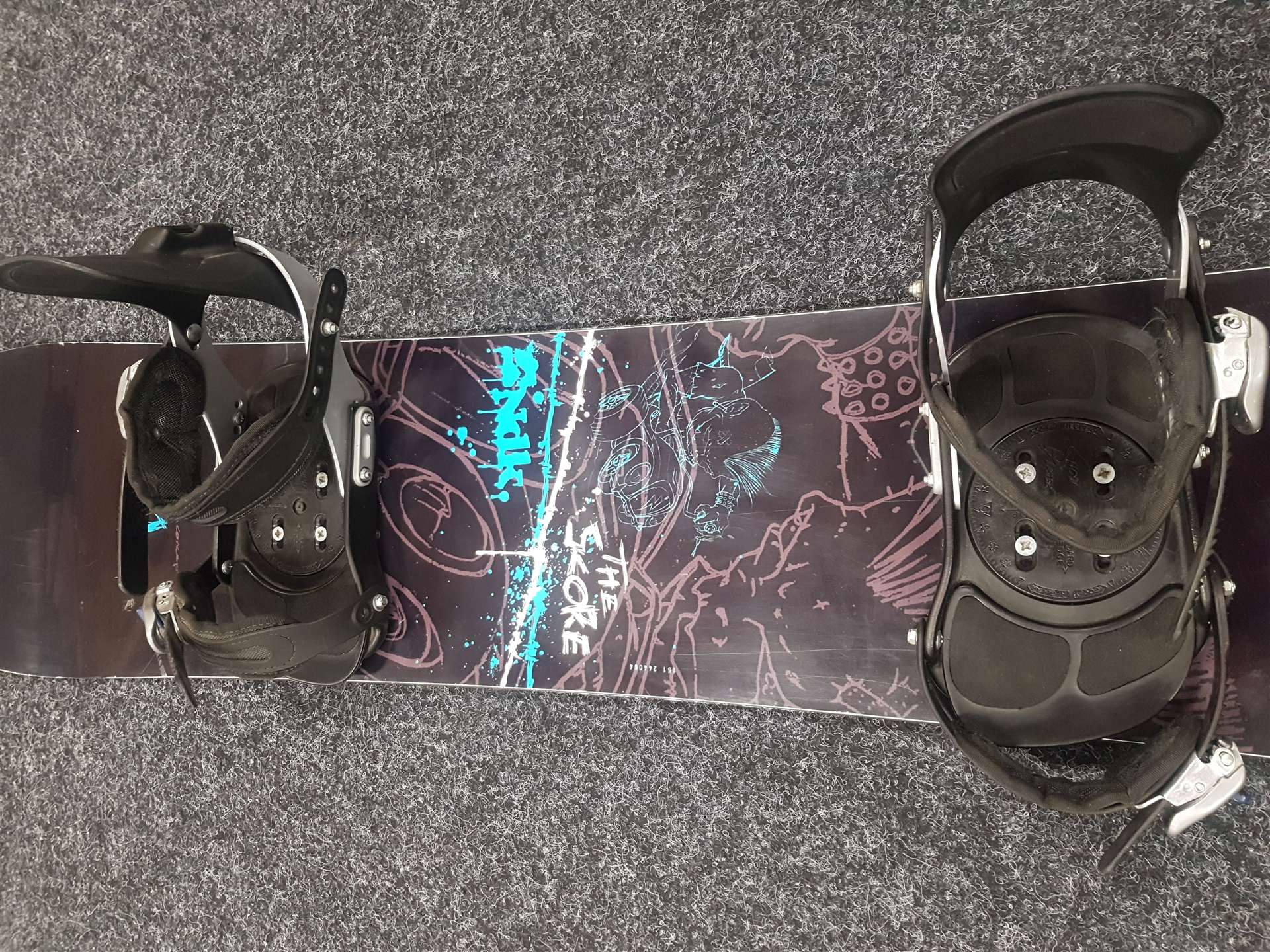 Použitý snowboard Nidecker 51 c.wood + viazanie  Snow Blaster veľkosť L