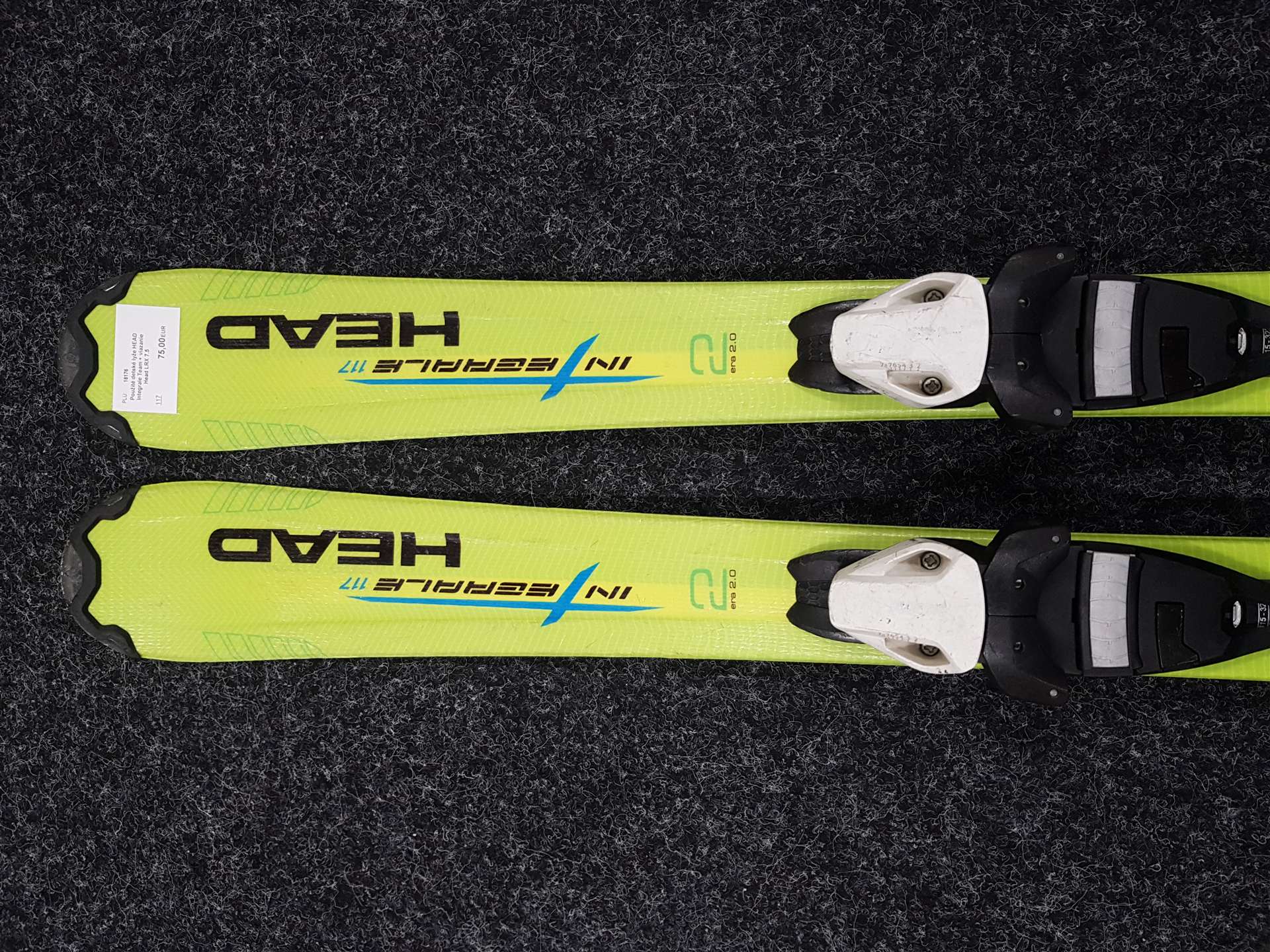Použité detské lyže HEAD Integrale Team + viazanie Head LRX 7.5