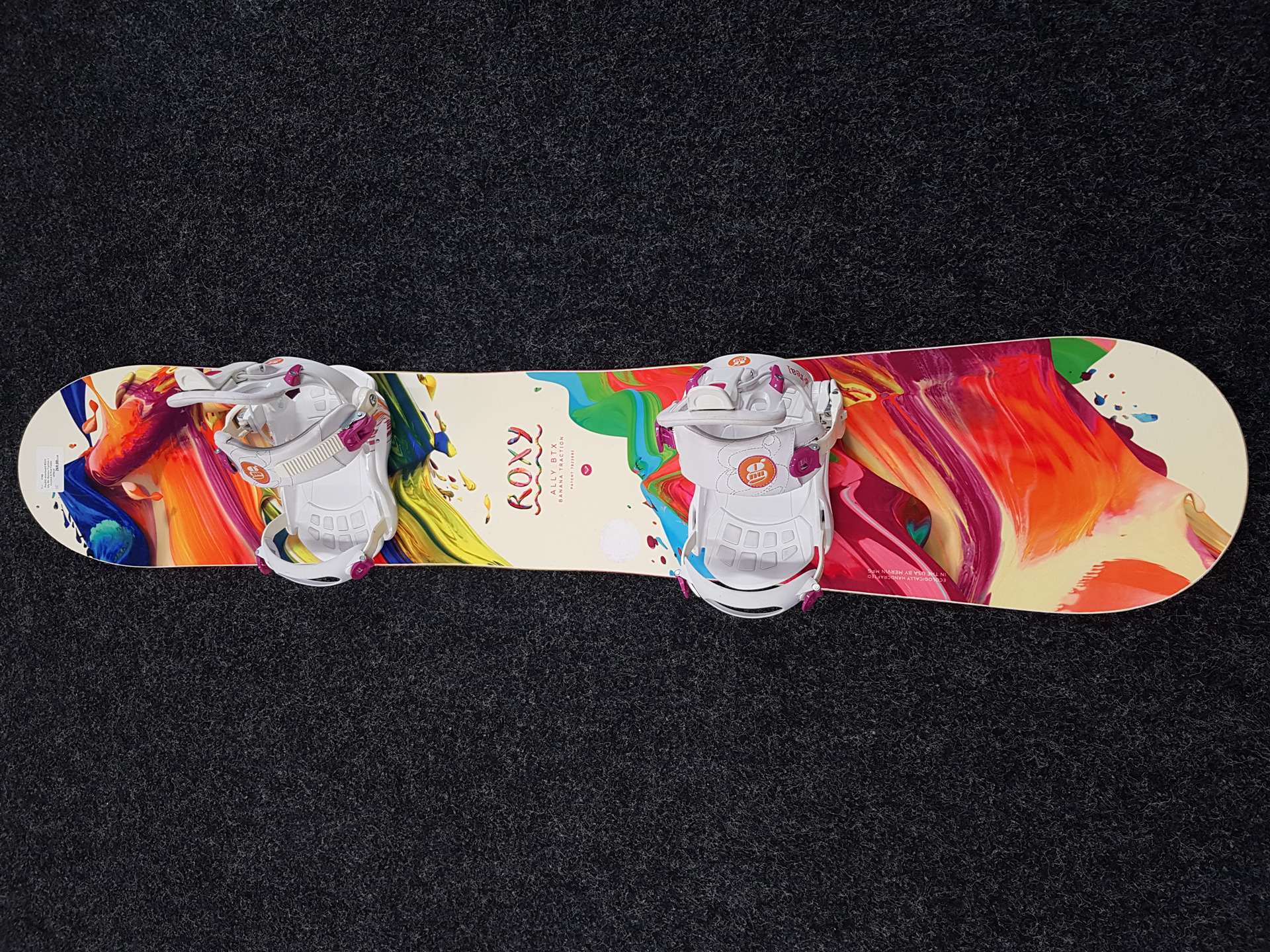 Použitý snowboard ROXY Ally Btx Banana Traction + viazanie B-Real Fastec veľkosť S