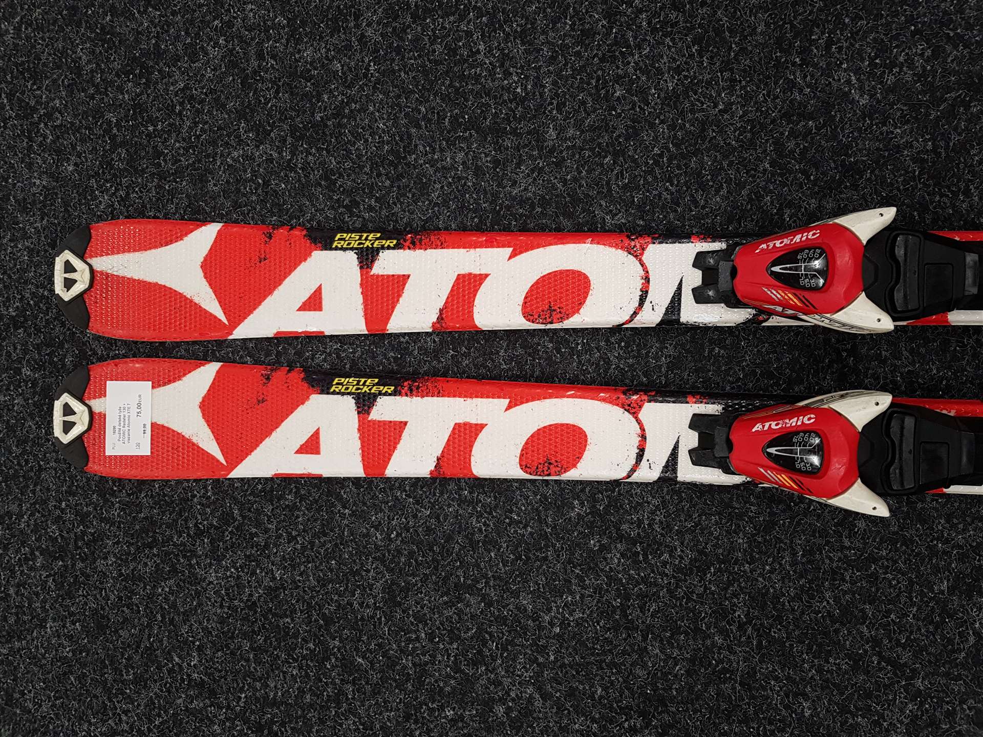 Použité detské lyže ATOMIC Redster 130 + viazanie Atomic XTE 7