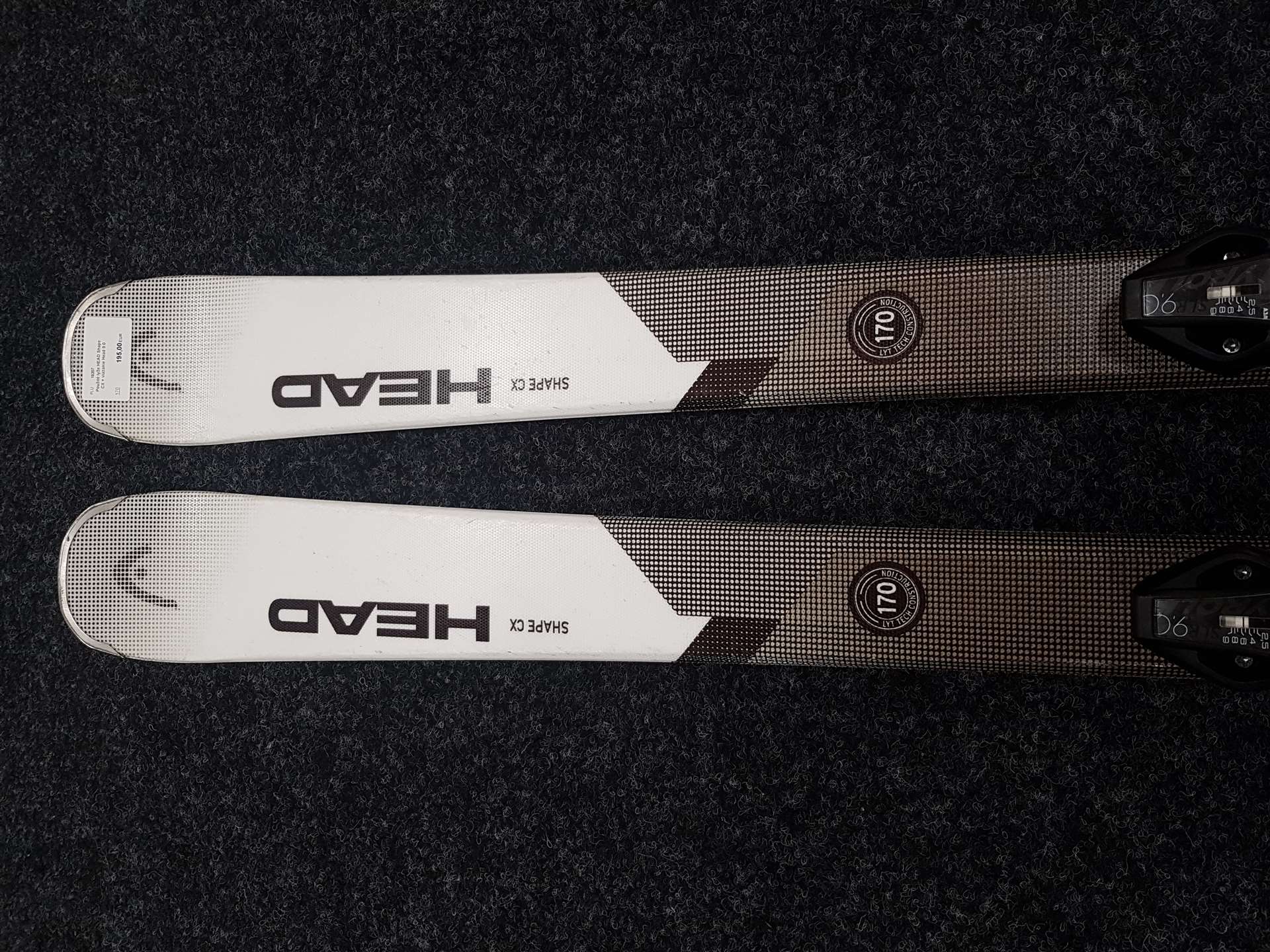 Použité lyže HEAD Shape CX + viazanie Head 9.0