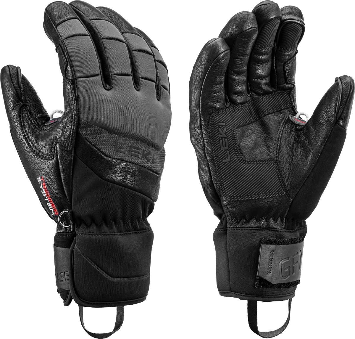 rukavice Leki Griffin Base 3D, black-graphite