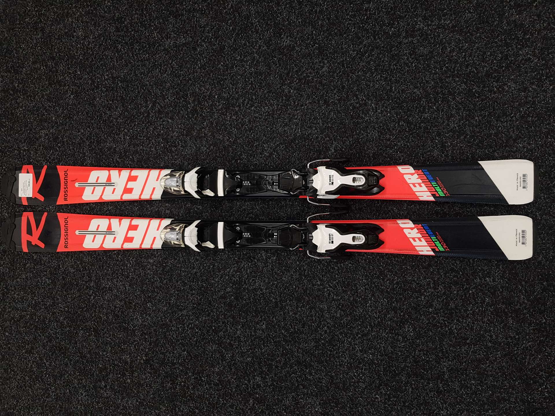 Použité detské lyže ROSSIGNOL Hero Junior Multi Event + viazanie Look Xpress 7