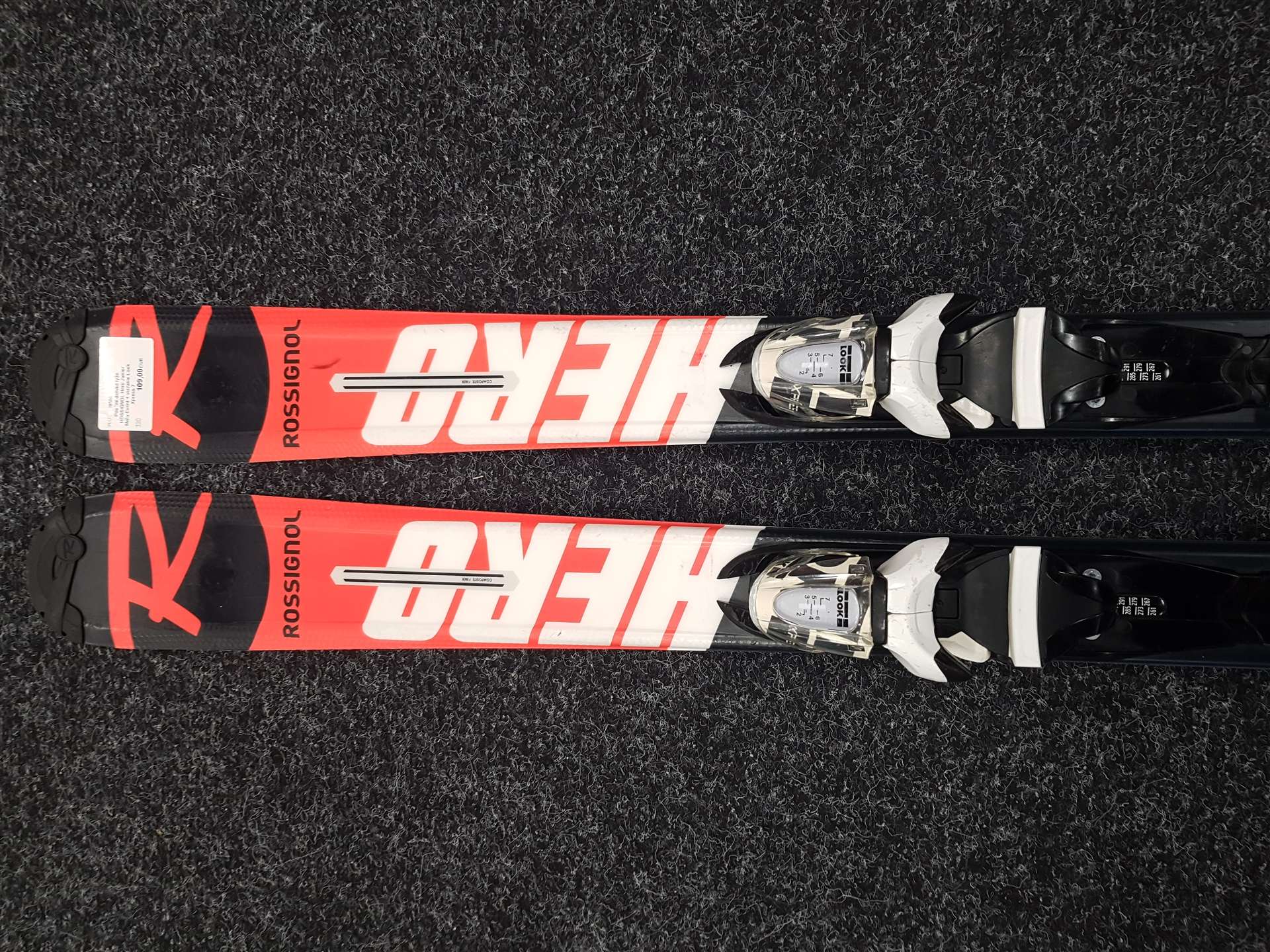Použité detské lyže ROSSIGNOL Hero Junior Multi Event + viazanie Look Xpress 7