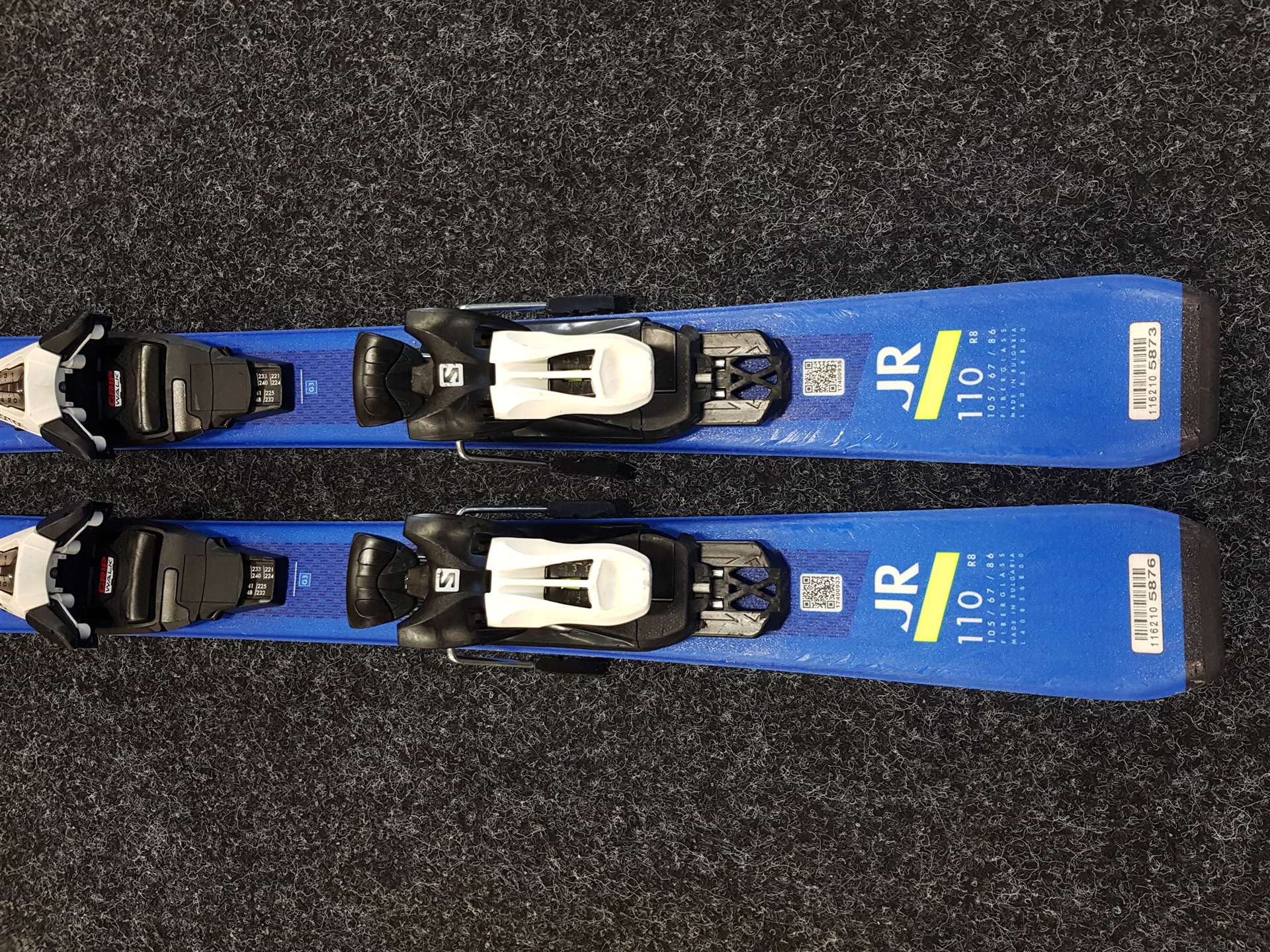 Použité detské lyže SALOMON S/Race JR 110 + viazanie Salomon 5