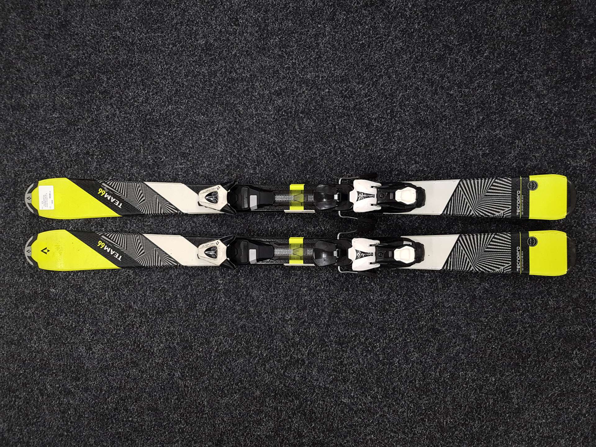 Použité detské lyže TECNOPRO Team 66 + viazanie Tecnopro TL 75