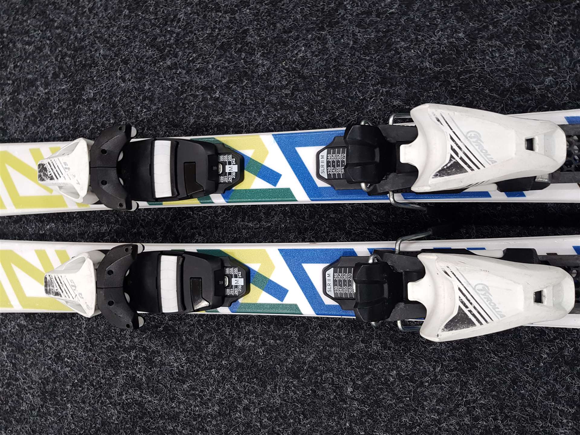Použité detské lyže SPORTEN Street + viazanie Tyrolia 4.5