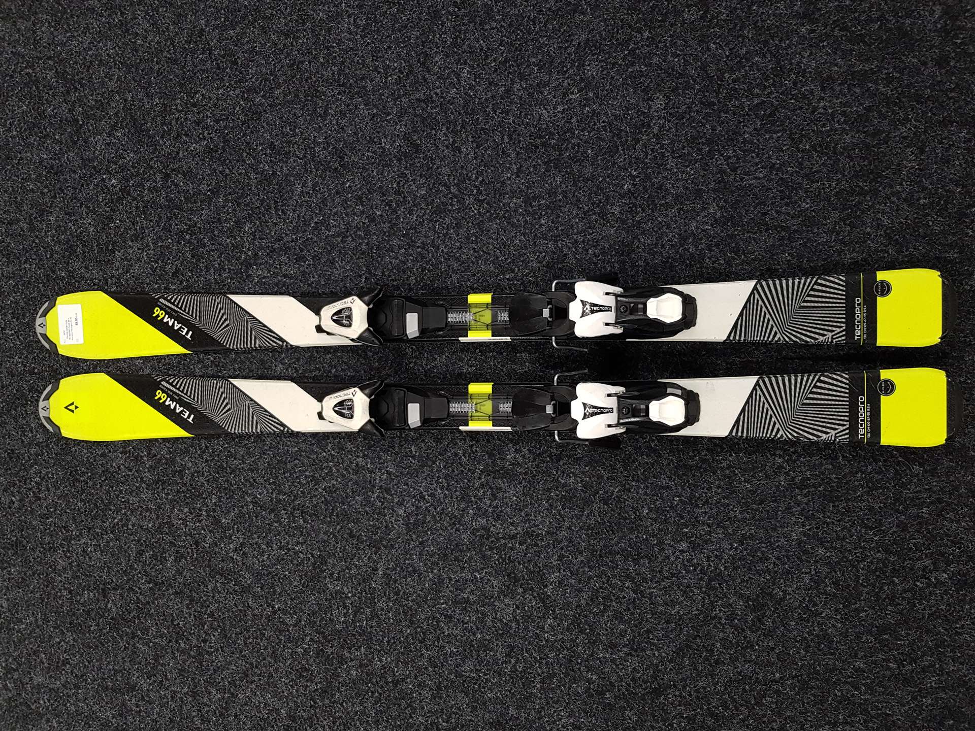 Použité detské lyže TECNOPRO Team 66 + viazanie Tecnopro TL75