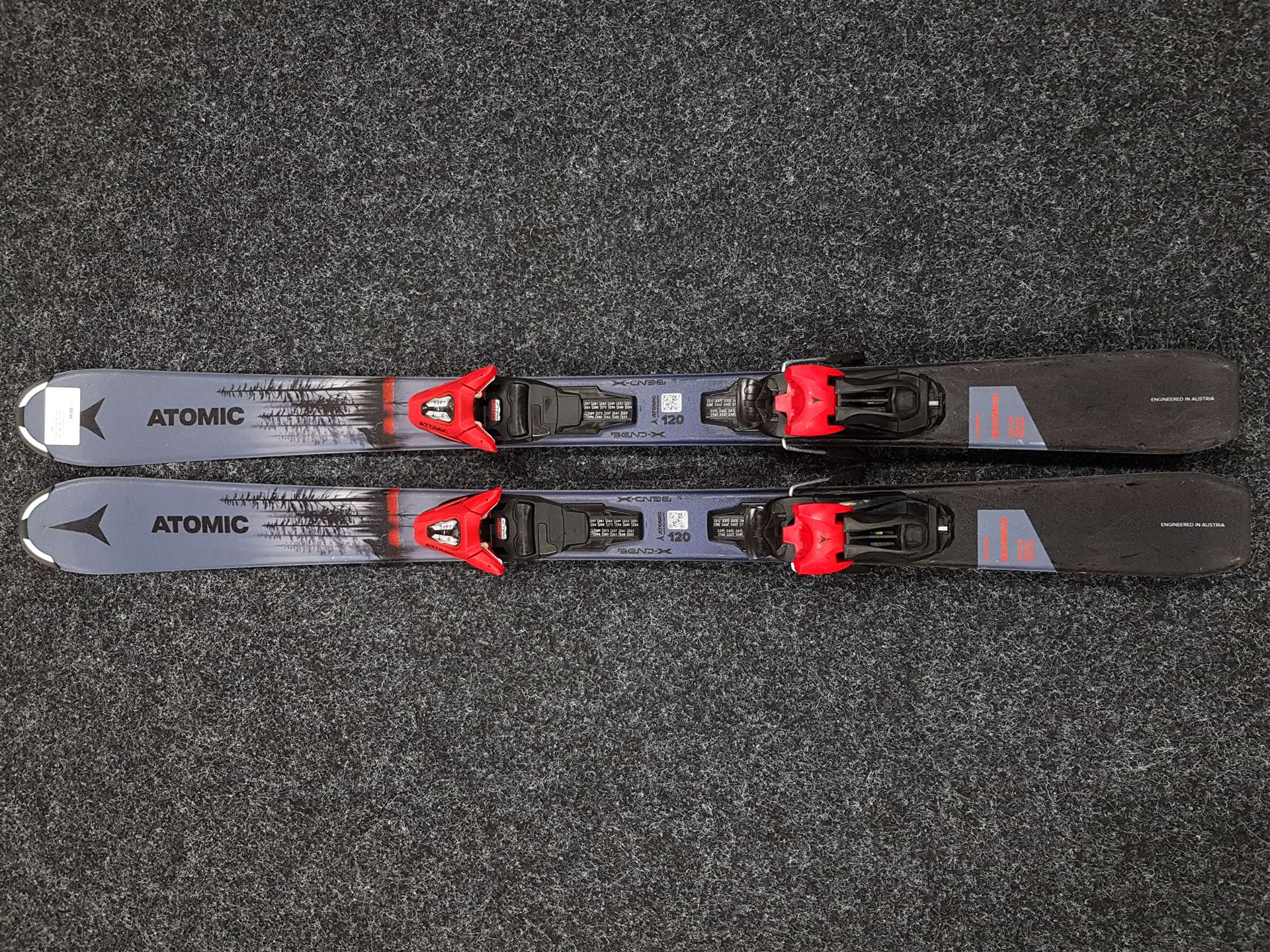 Použité detské lyže ATOMIC Maverick + viazanie Atomic 5