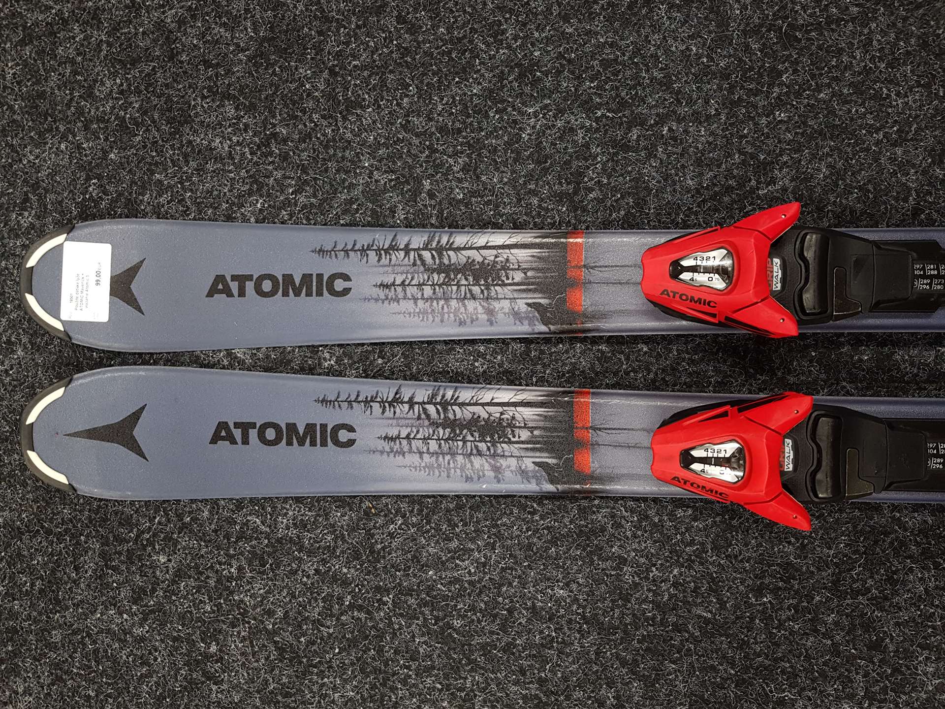 Použité detské lyže ATOMIC Maverick + viazanie Atomic 5