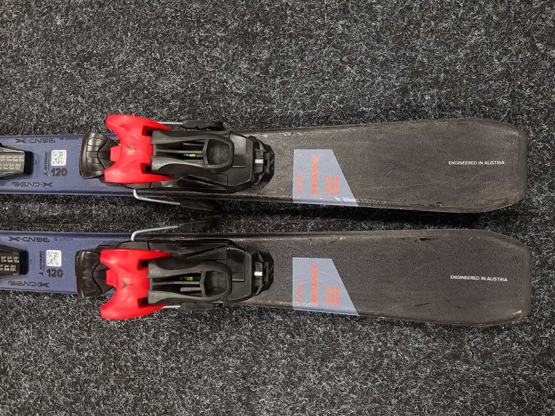 Použité detské lyže ATOMIC Maverick + viazanie Atomic 5