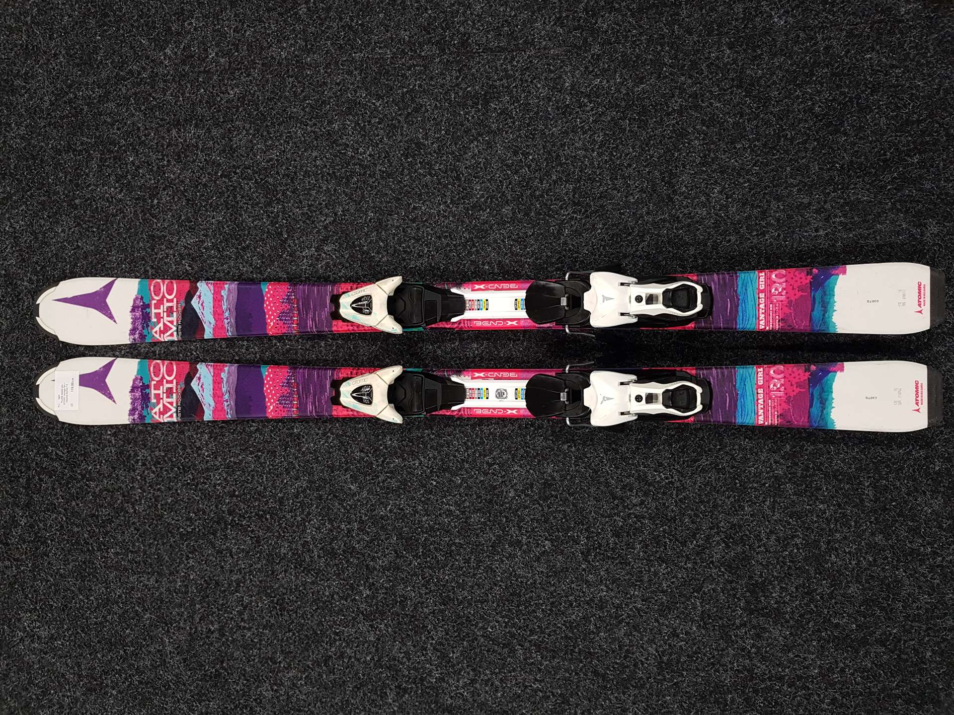 Použité detské lyže ATOMIC Vantage Girl + viazanie Atomic 7.5