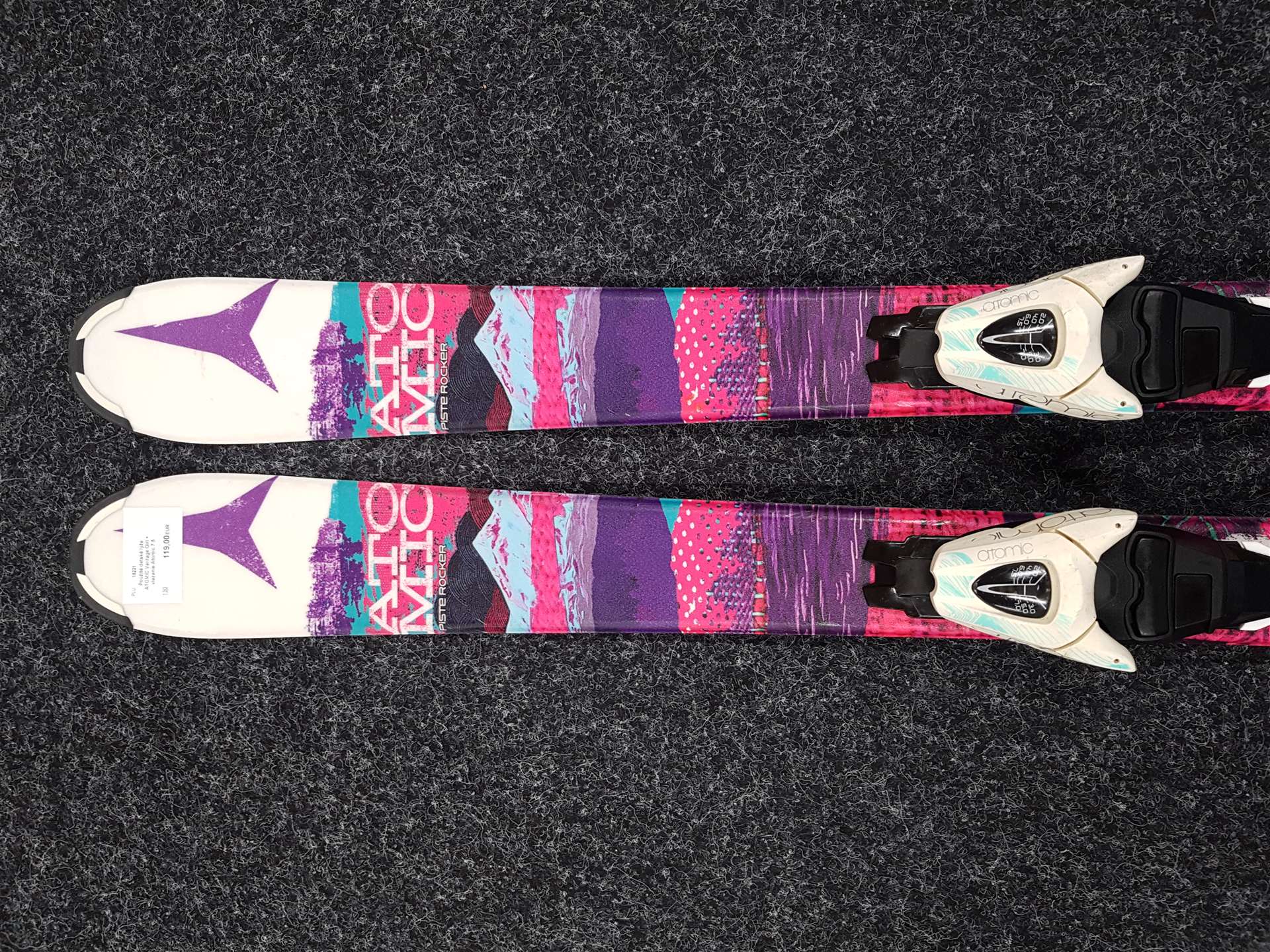 Použité detské lyže ATOMIC Vantage Girl + viazanie Atomic 7.5