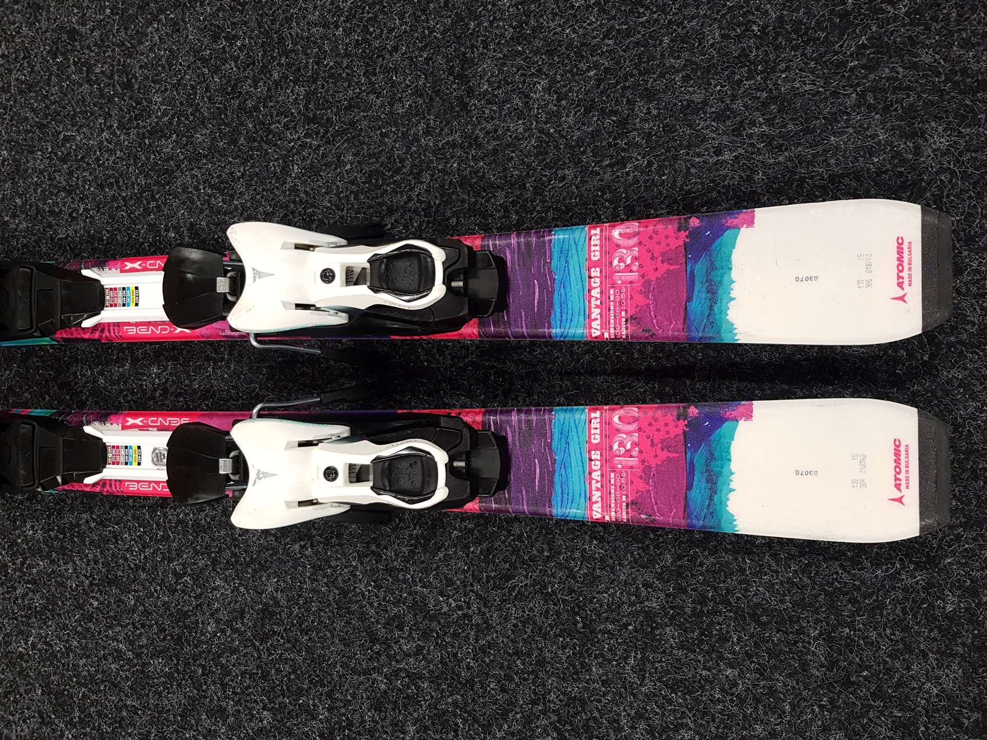 Použité detské lyže ATOMIC Vantage Girl + viazanie Atomic 7.5