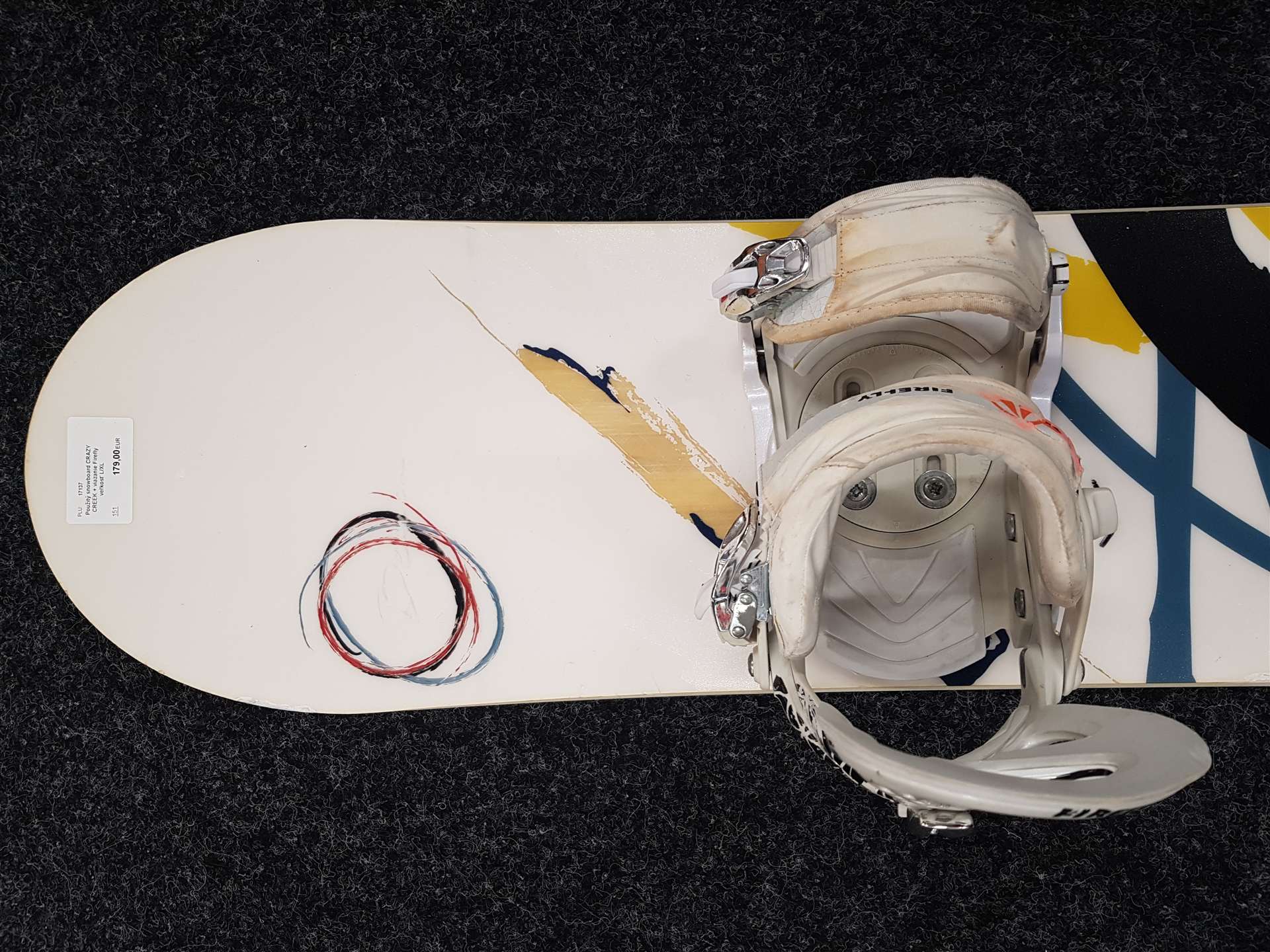 Použitý snowboard CRAZY CREEK + viazanie Firefly veľkosť L/XL
