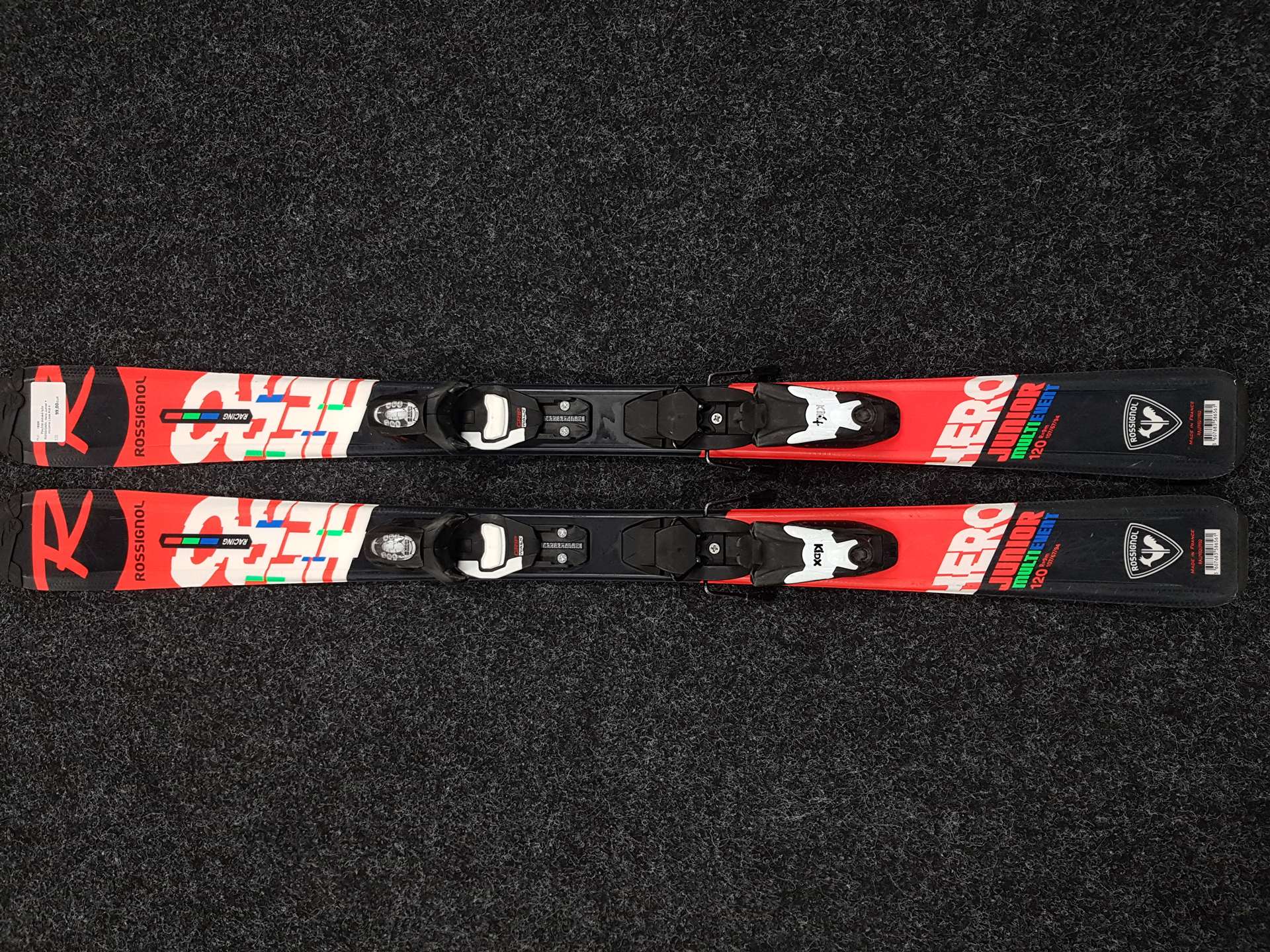 Použité detské lyže ROSSIGNOL Hero Junior + viazanie Look Kid 4