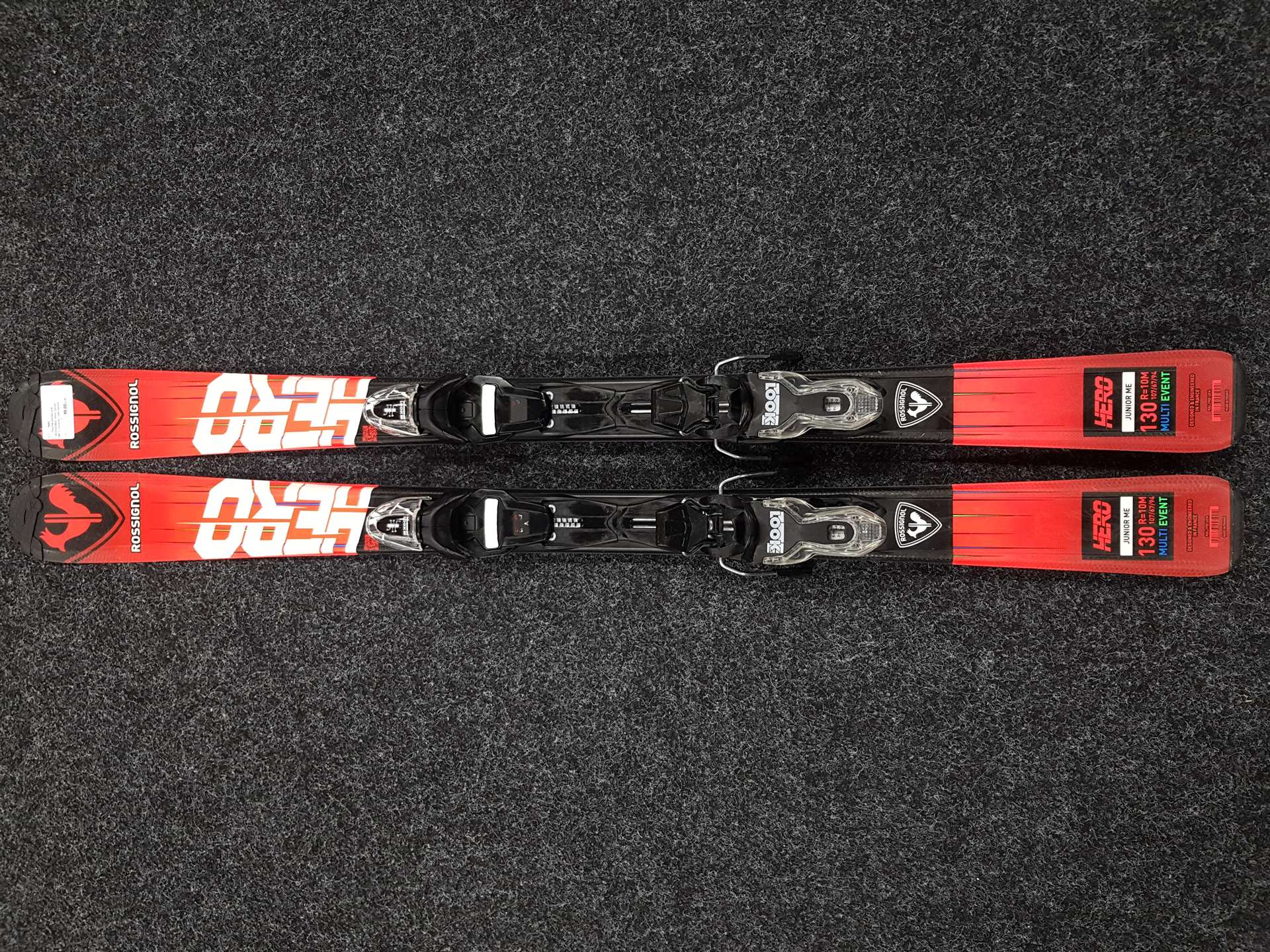 Použité detské lyže ROSSIGNOL Hero Junior ME + viazanie Look Xpress 7