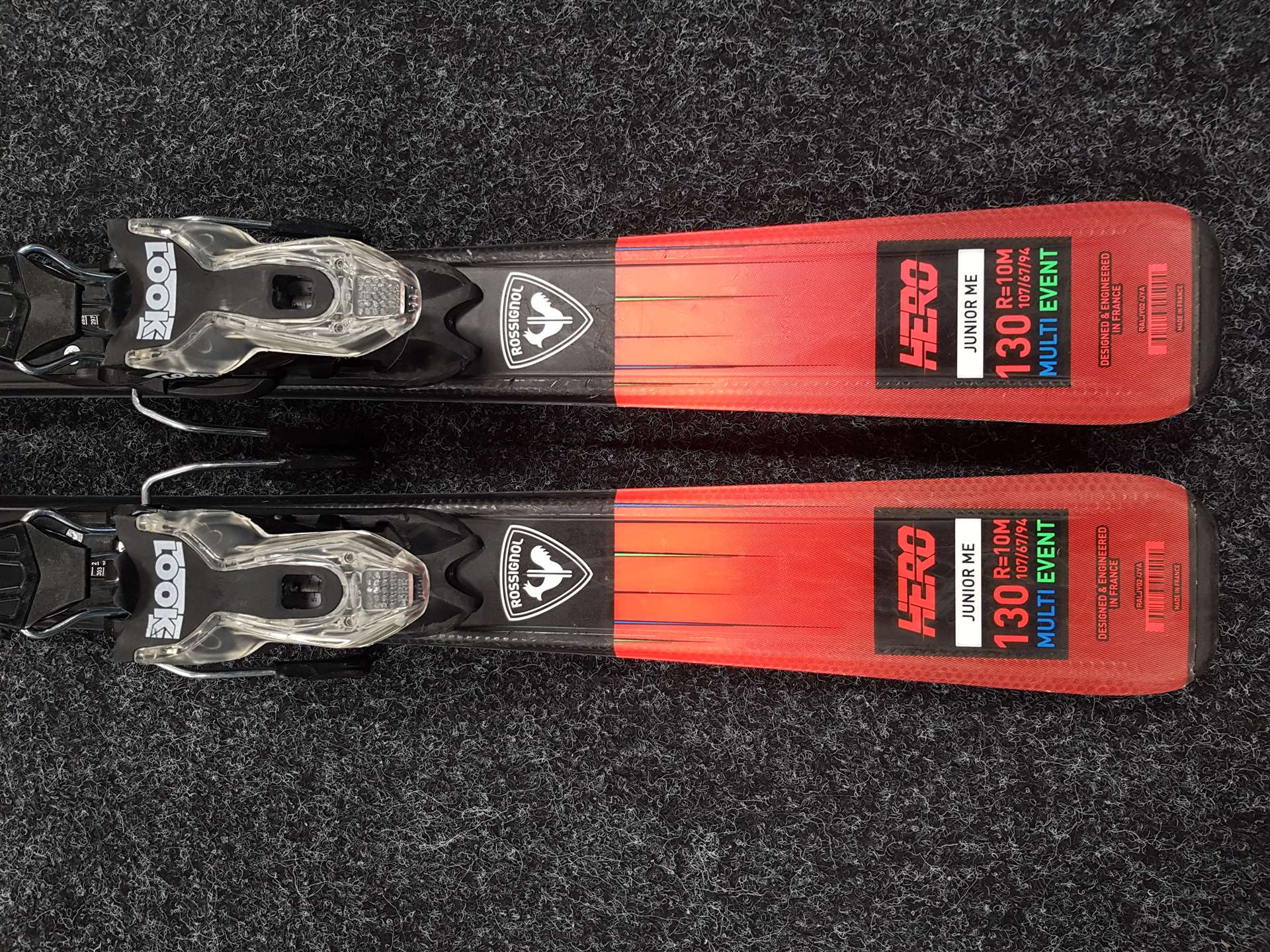 Použité detské lyže ROSSIGNOL Hero Junior ME + viazanie Look Xpress 7