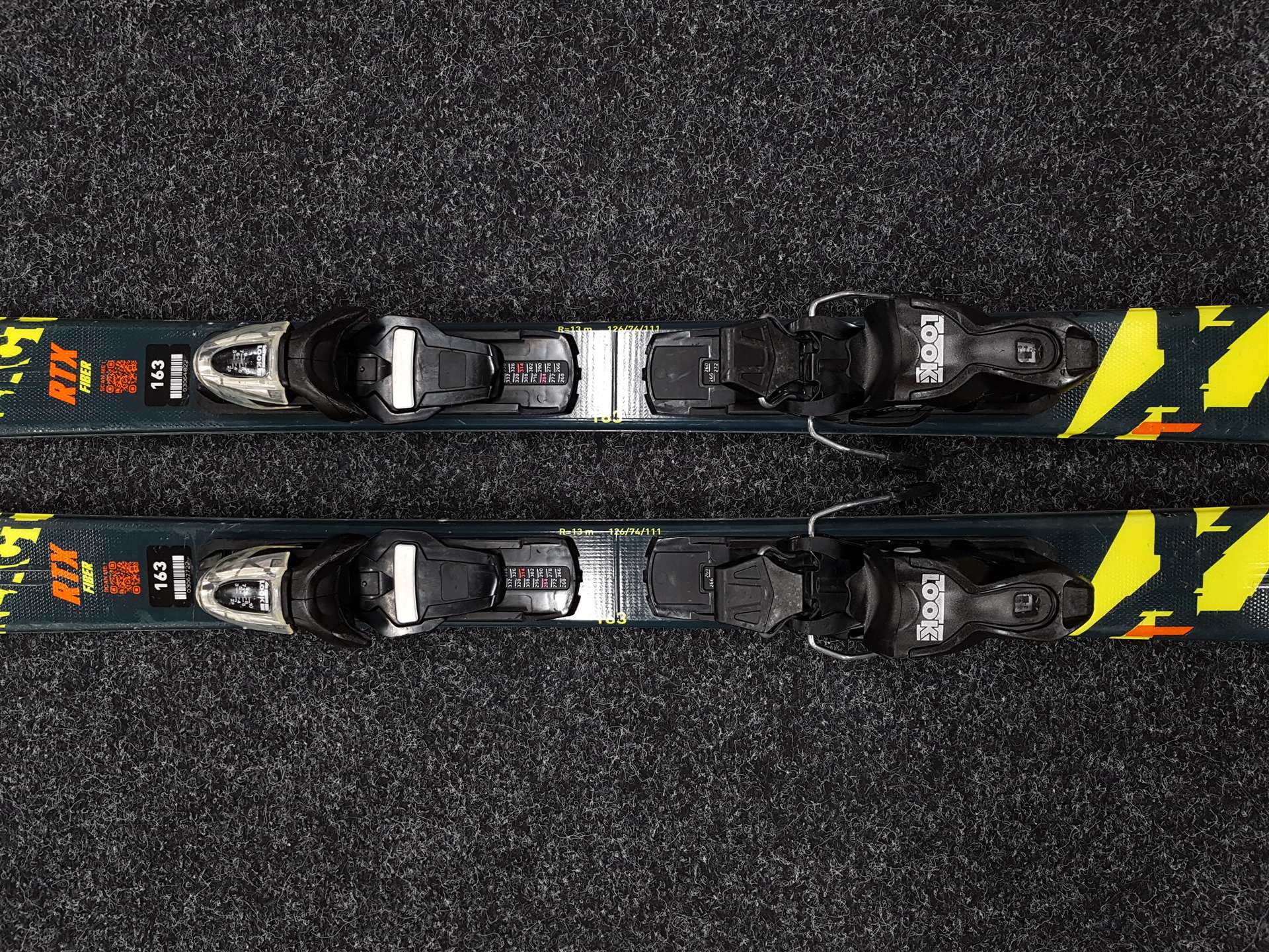 Použité lyže ROSSIGNOL RTX Fiber + viazanie Look Xpress 10