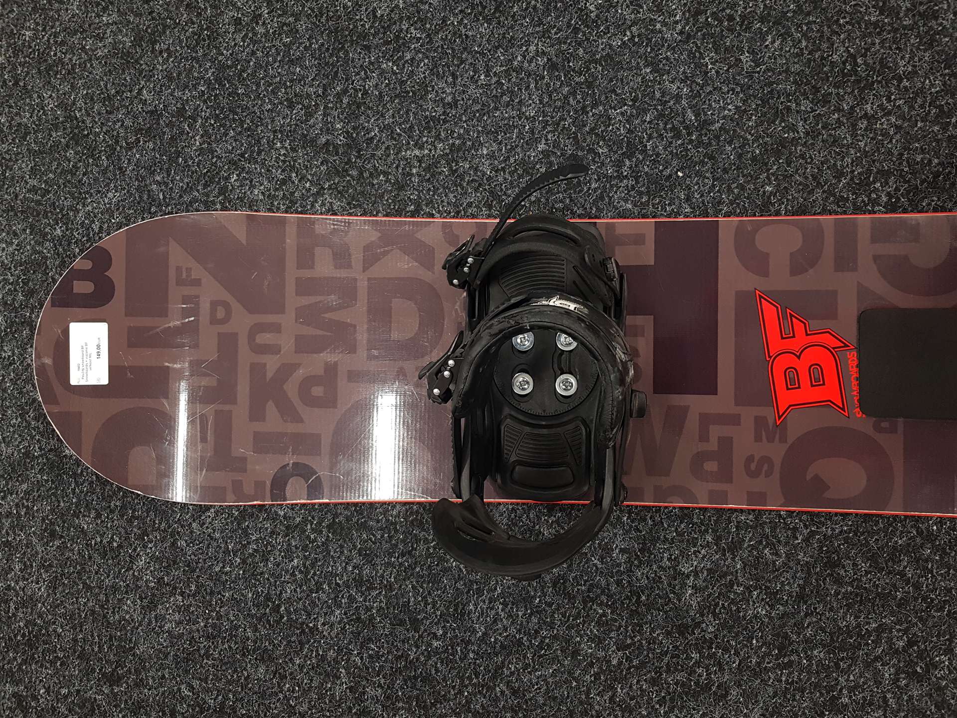 Použitý snowboard BF Snowboards + viazanie BF veľkosť M/L