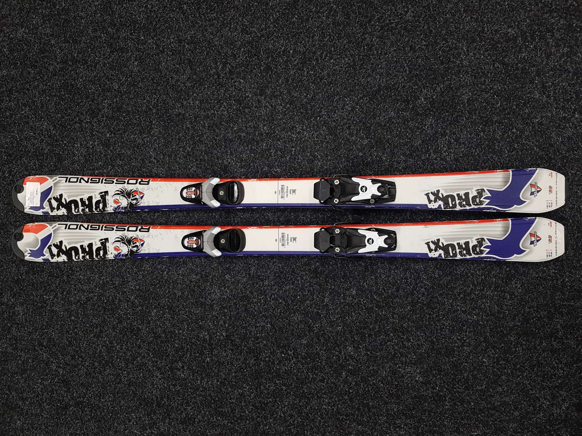 Použité detské lyže ROSSIGNOL PRO X1 + viazanie Rossignol Comp J 4,5